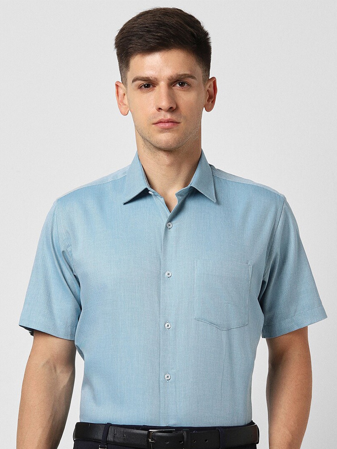 

Van Heusen Pure Cotton Formal Shirt, Blue