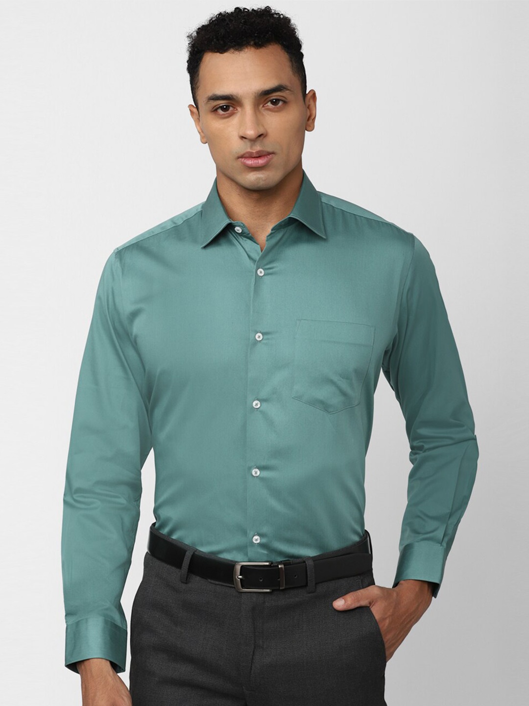 

Van Heusen Pure Cotton Formal Shirt, Green