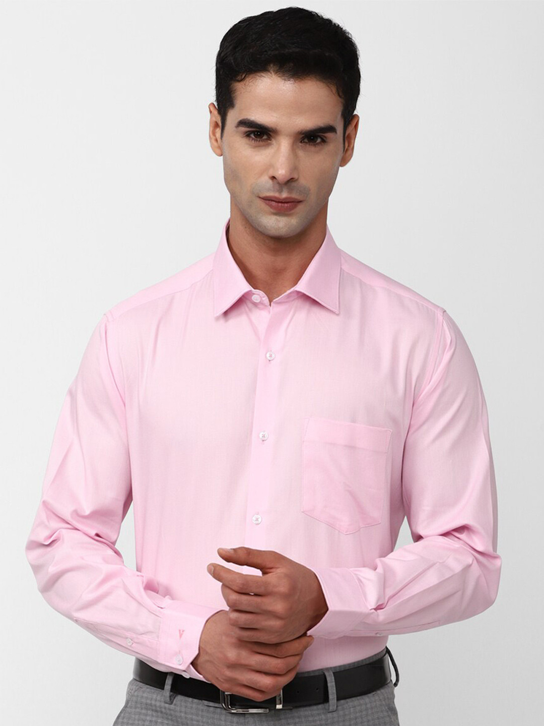 

Van Heusen Spread Collar Pure Cotton Formal Shirt, Pink