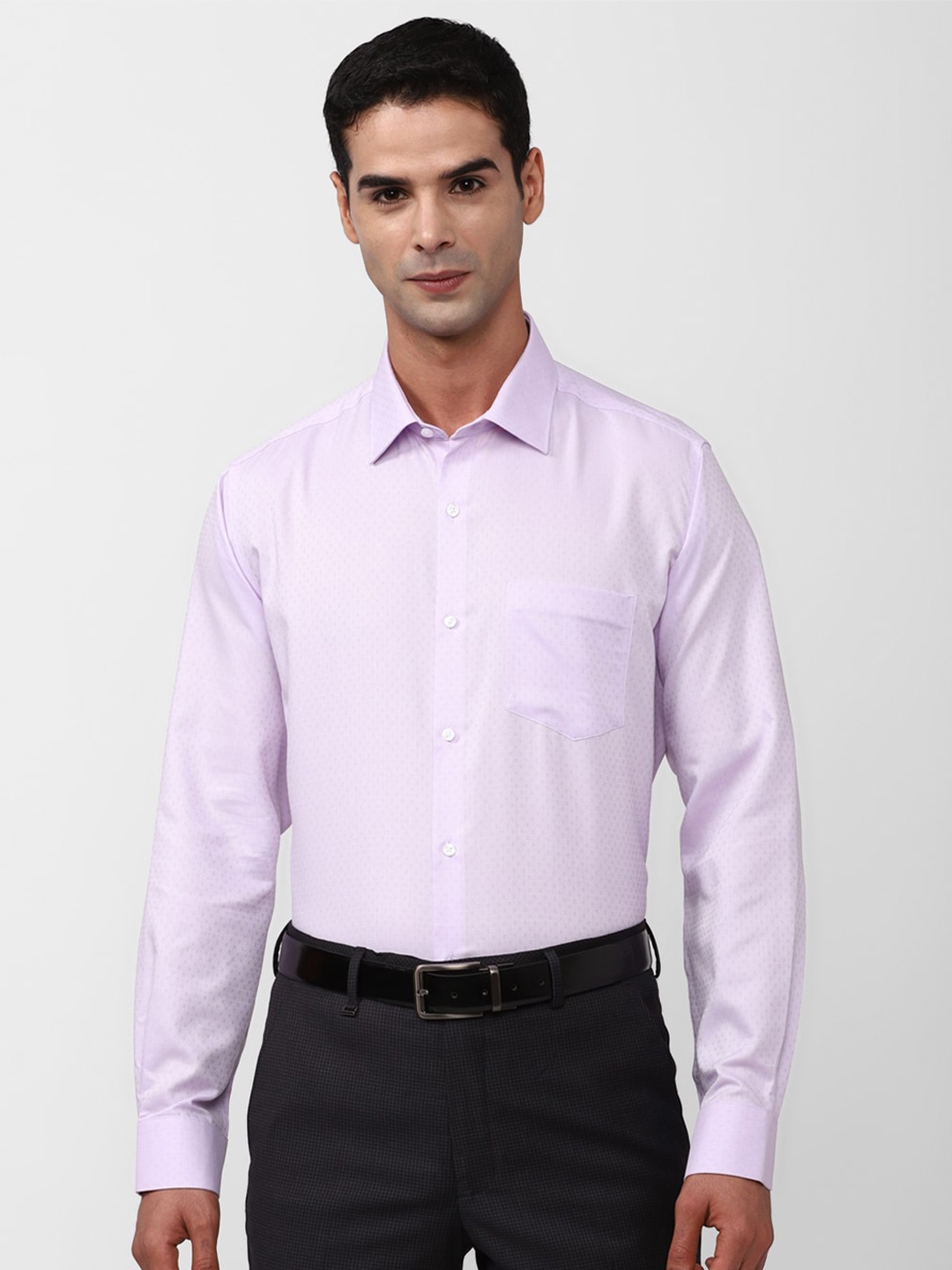 

Van Heusen Pure Cotton Formal Shirt, Purple