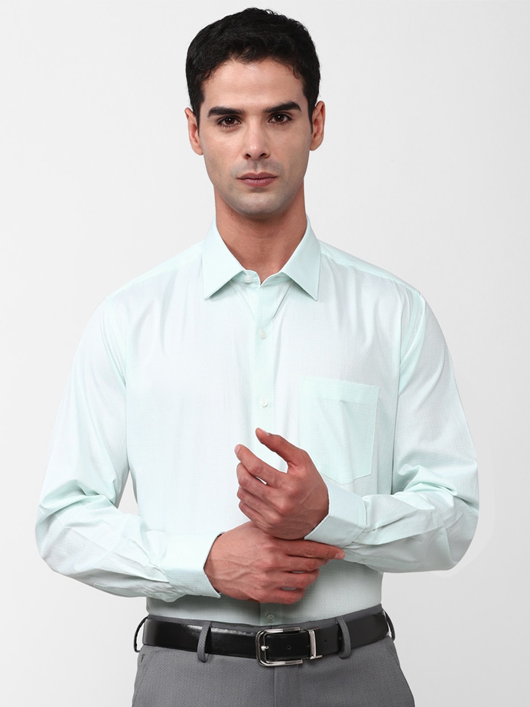 

Van Heusen Pure Cotton Formal Shirt, Green