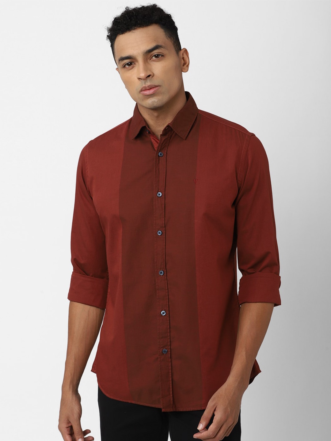 

Van Heusen Sport Slim Fit Pure Cotton Casual Shirt, Maroon