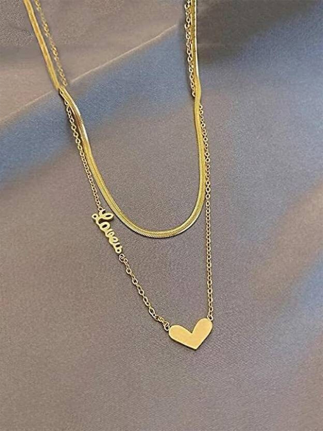 

VIEN Gold-Plated Layered Statment Necklace