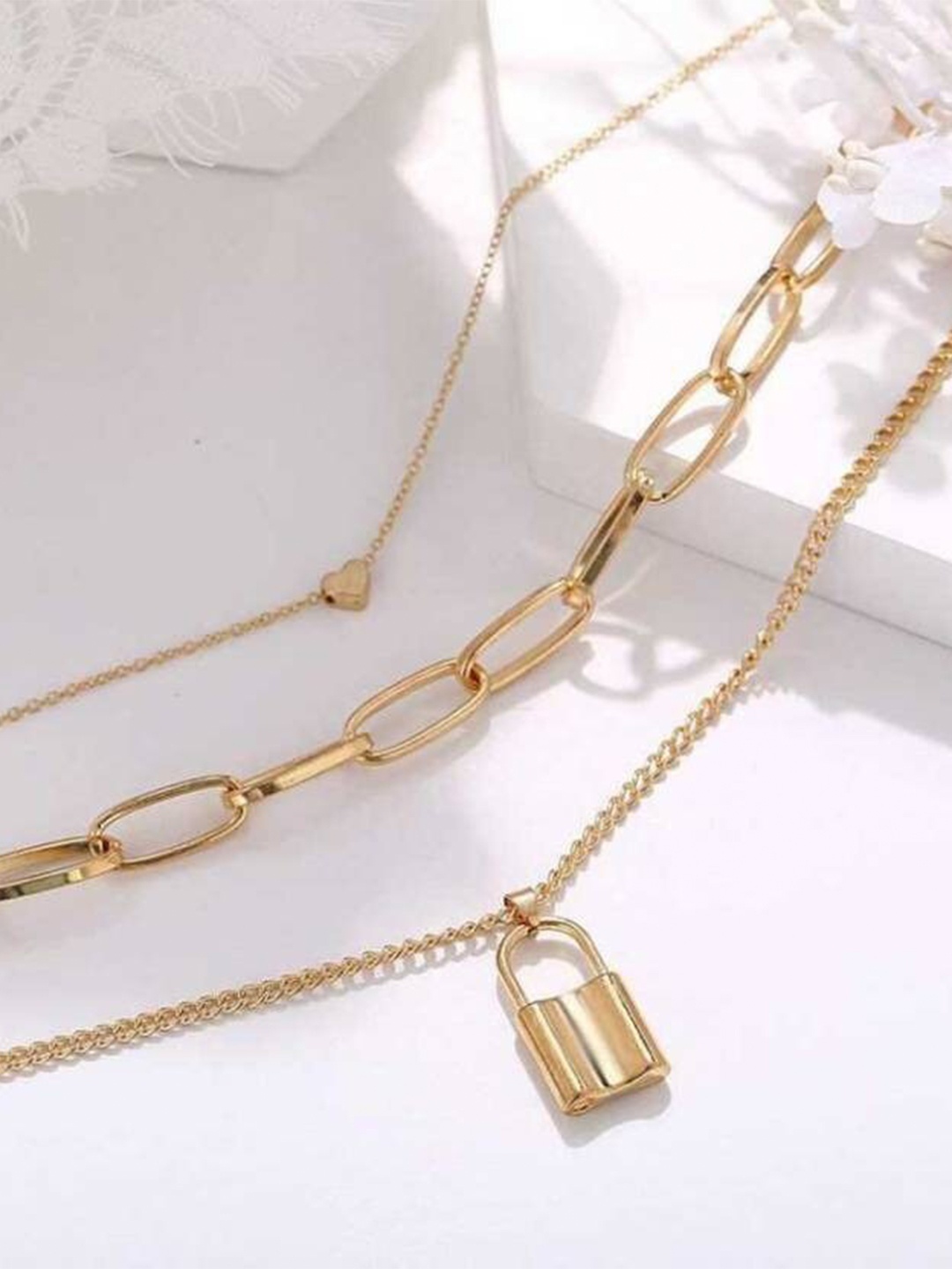 

VIEN Gold-Plated Layered Necklace