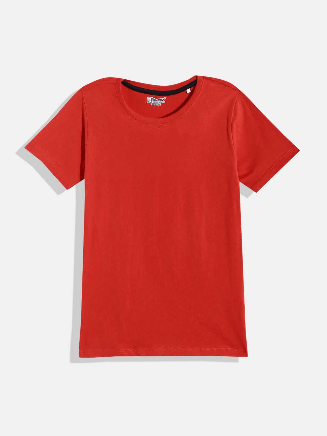 

Eteenz Boys Round Neck Premium Cotton T-shirt, Red