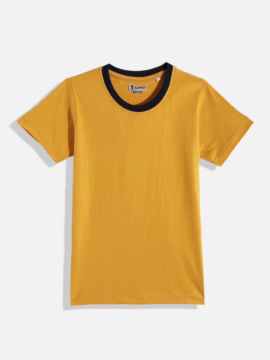 

Eteenz Boys Premium Cotton T-shirt, Mustard