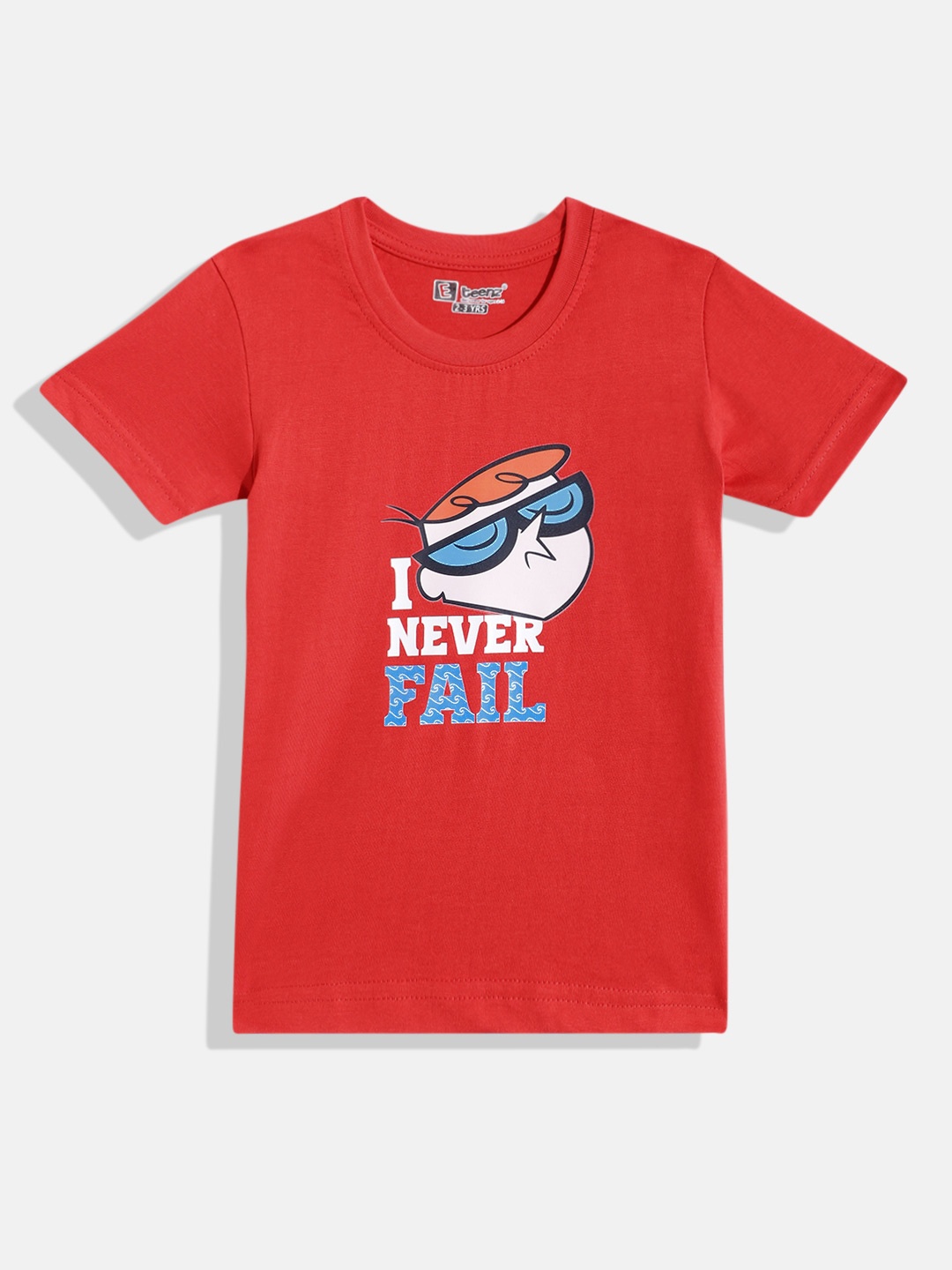 

Eteenz Boys Premium Cotton Dexter Printed T-shirt, Red