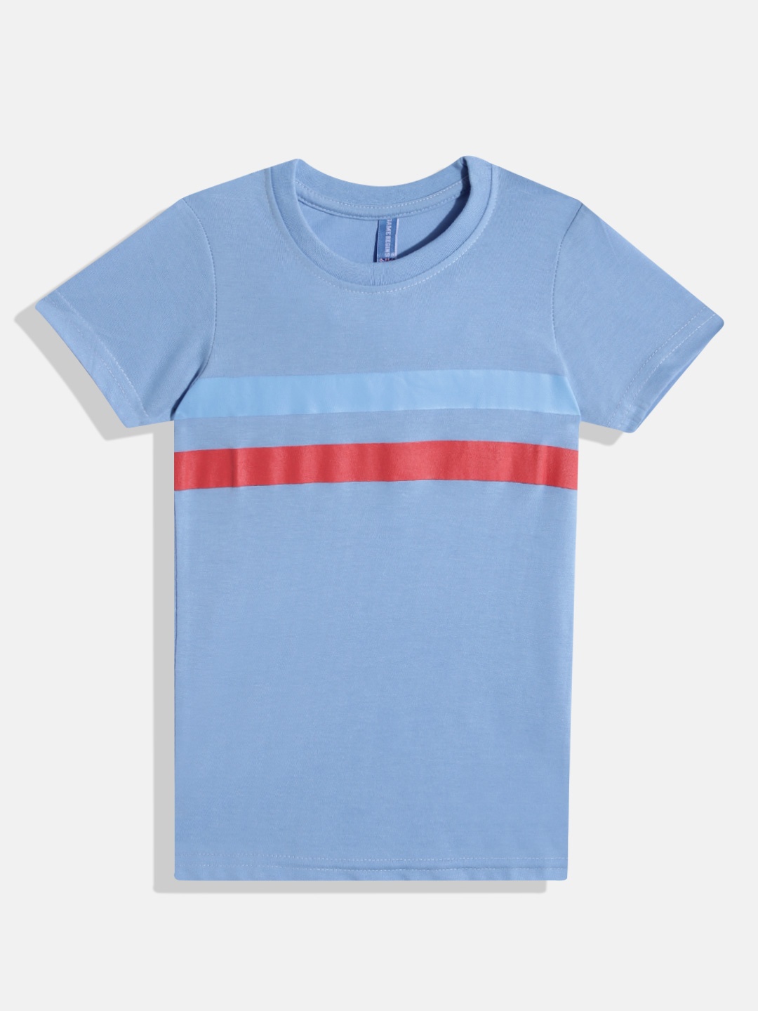 

GAME BEGINS By Eteenz Boys Striped Premium Cotton T-shirt, Blue