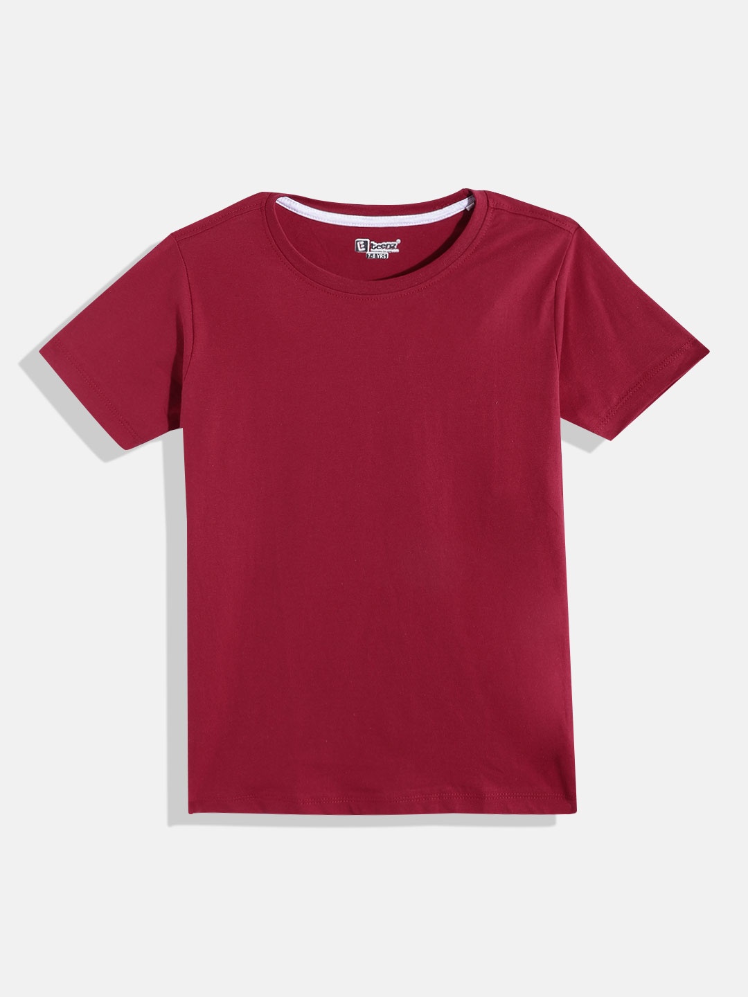 

Eteenz Boys Round Neck Premium Cotton T-shirt, Maroon