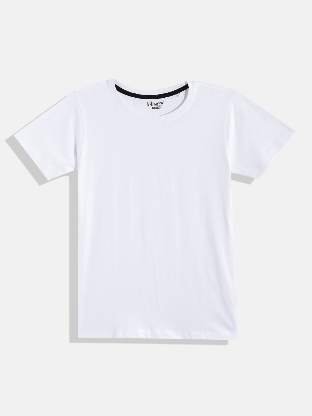 

Eteenz Boys Round Neck Premium Cotton T-shirt, White