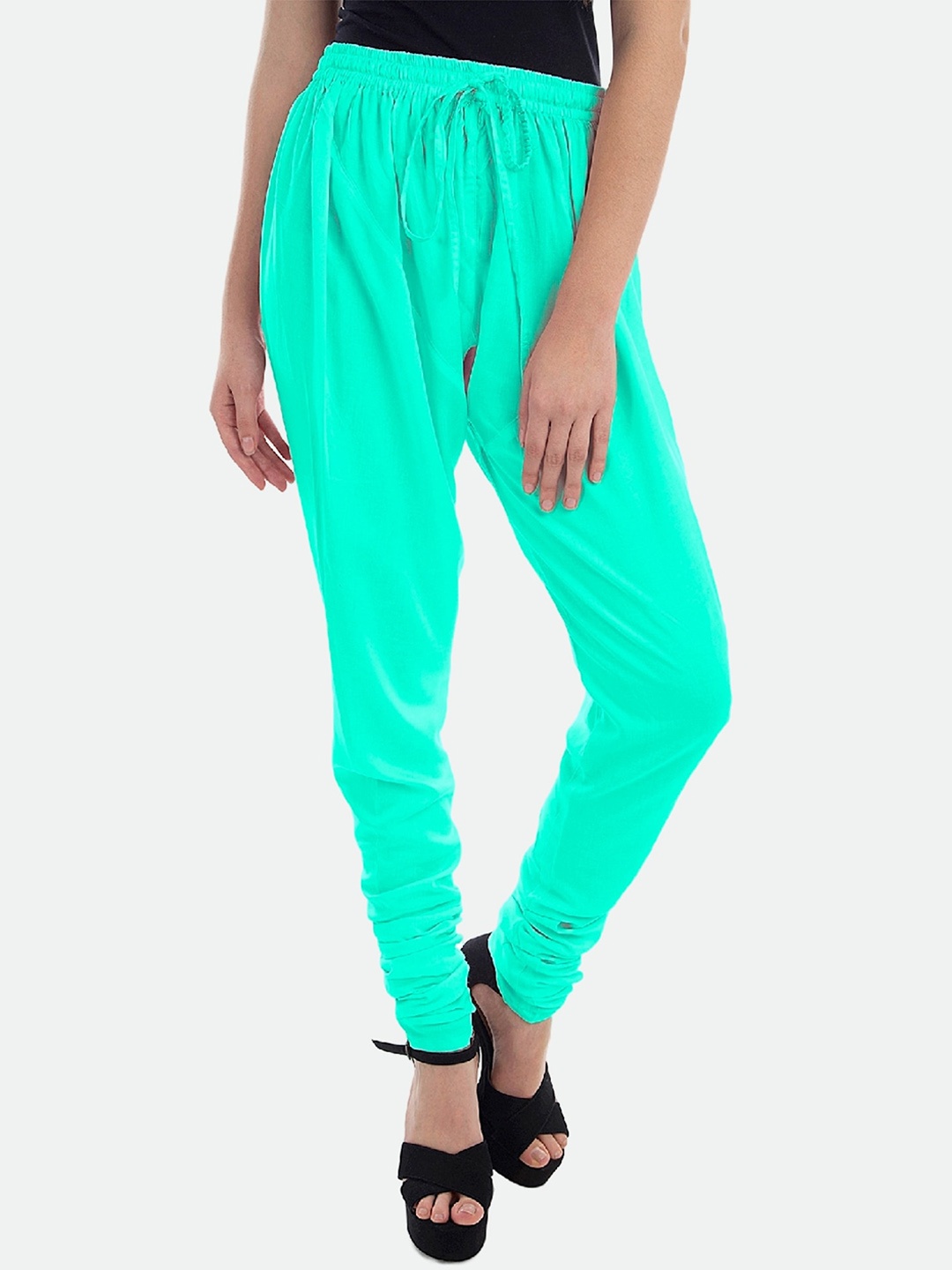 

PATRORNA Women Mid-Rise Churidar, Green