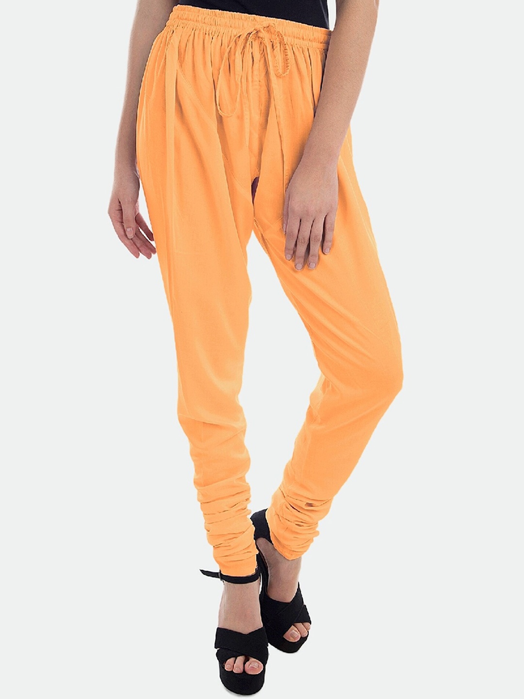 

PATRORNA Women Mid-Rise Churidar, Peach