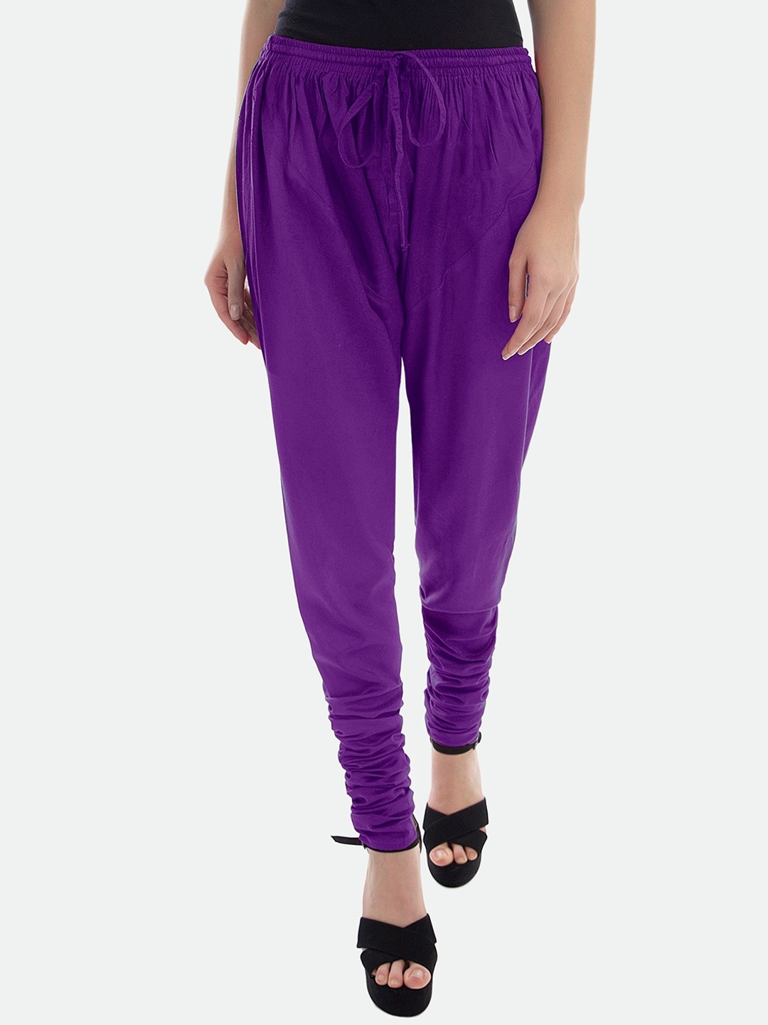 

PATRORNA Women Mid-Rise Churidar, Purple