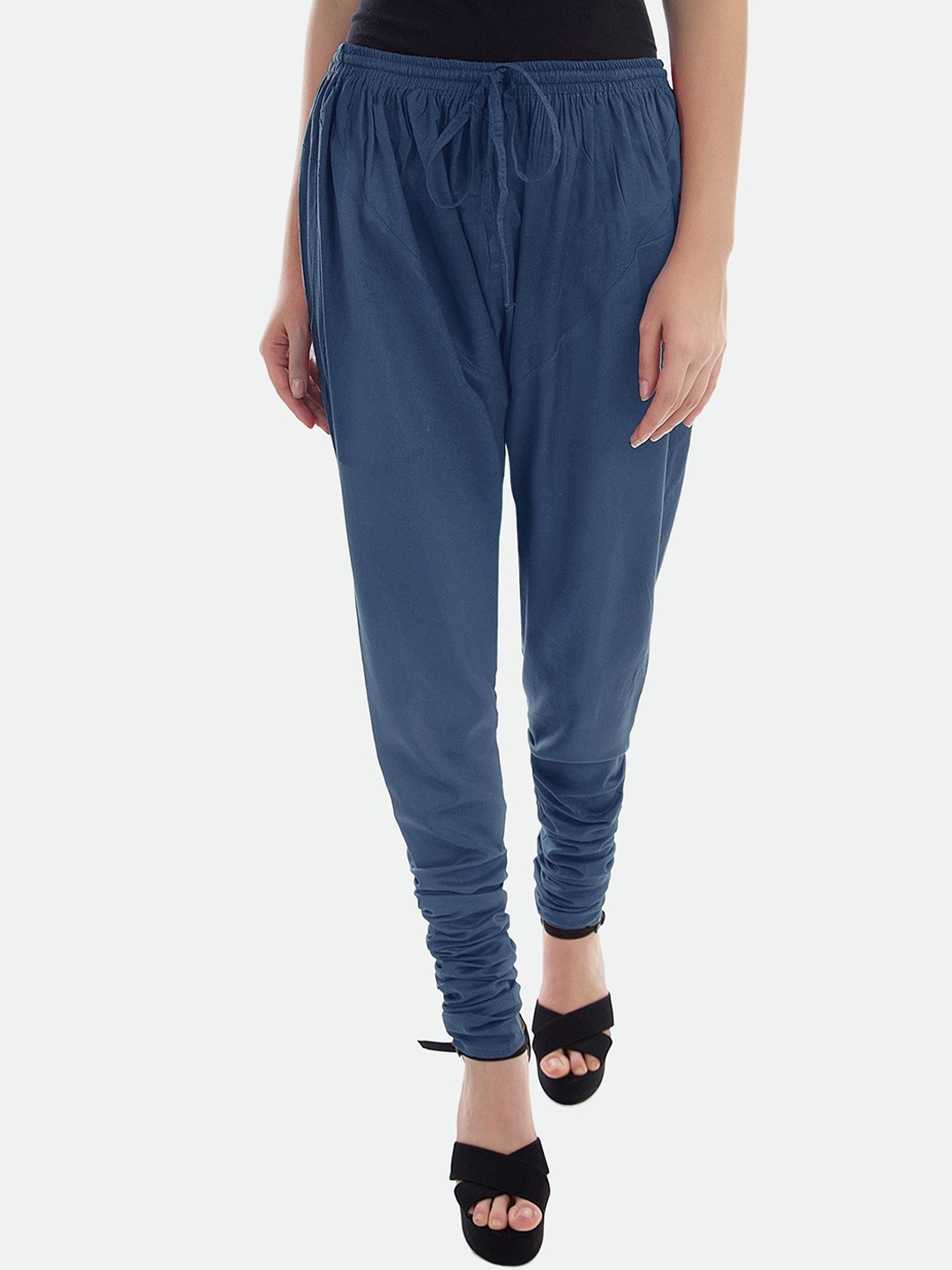 

PATRORNA Women Regular Fit Mid-Rise Churidar, Blue
