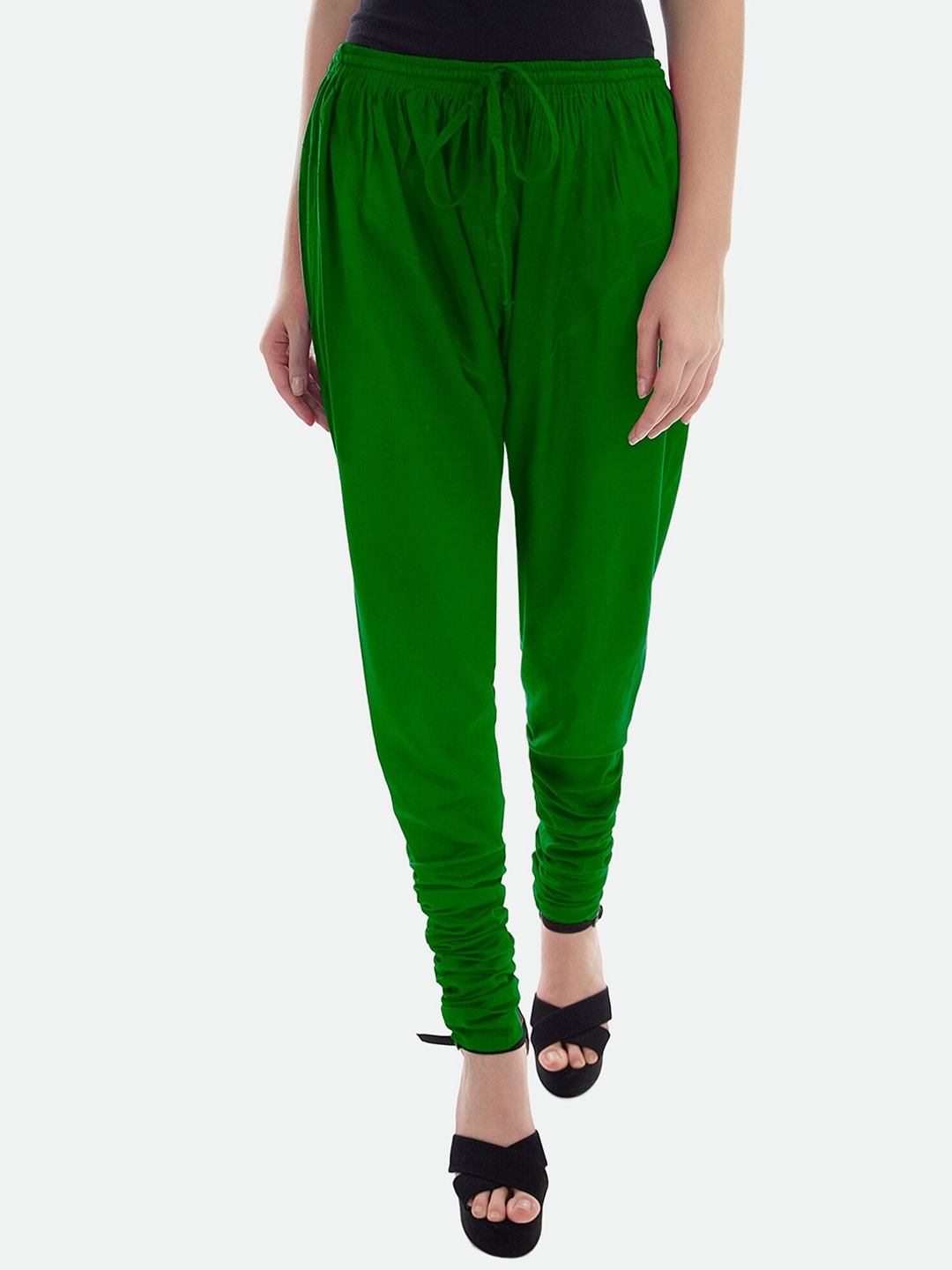 

PATRORNA Women Mid-Rise Churidar, Green