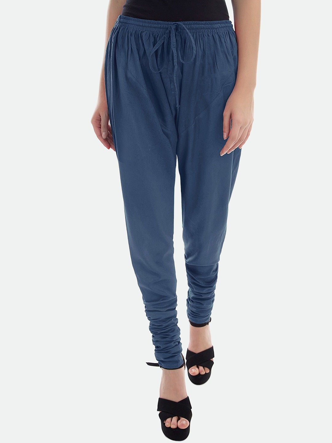 

PATRORNA Women Regular Fit Mid-Rise Churidar, Blue