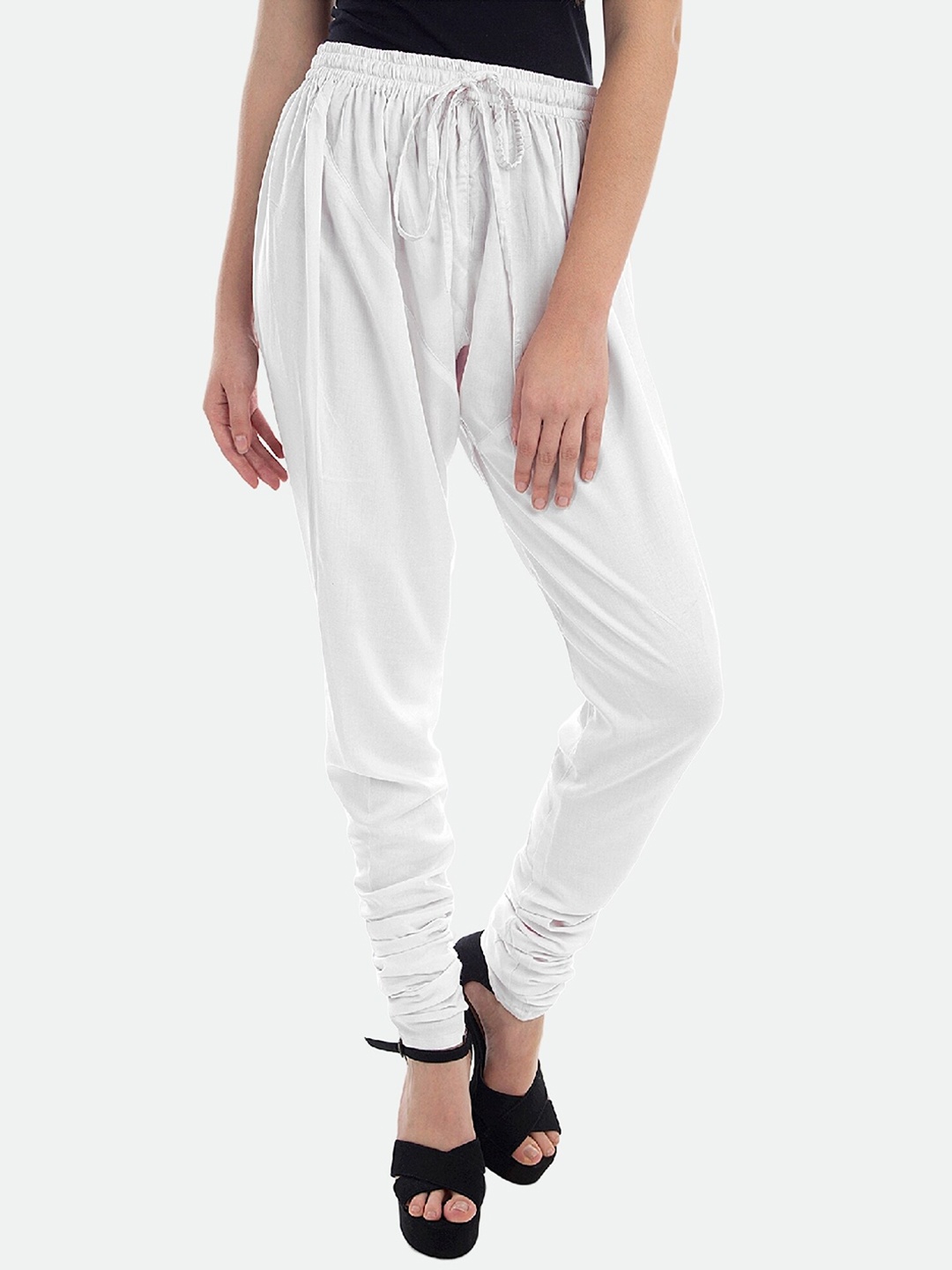 

PATRORNA Women Mid-Rise Churidar, White
