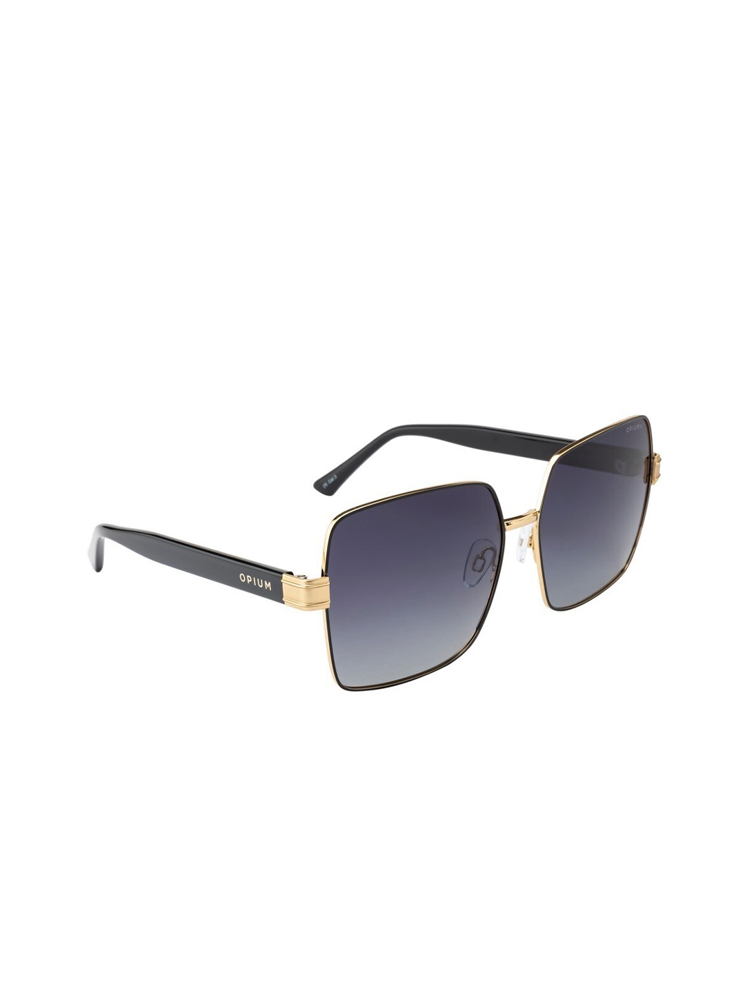 

OPIUM Women Polarised and UV Protected Lens Square Sunglasses OP-1971-C01, Grey