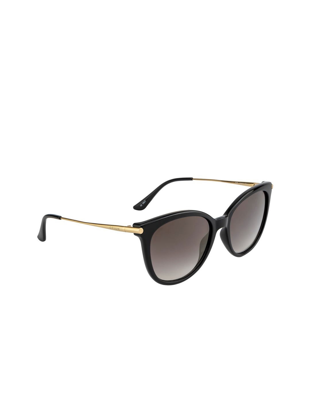 

OPIUM Women Oval Sunglasses with UV Protected Lens OP-1962-C01, Black