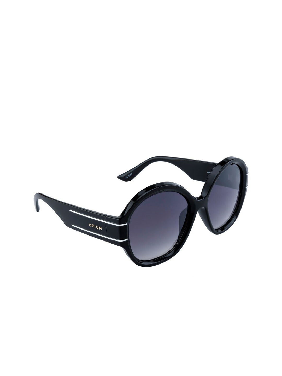 

OPIUM Women UV Protected Lens Round Sunglasses OP-10083-C01, Black