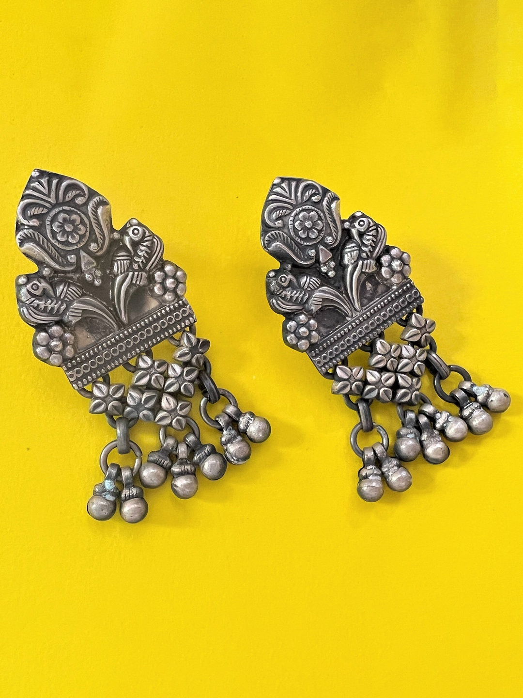 

Arte Jewels Contemporary Sterling Silver Drop Earrings