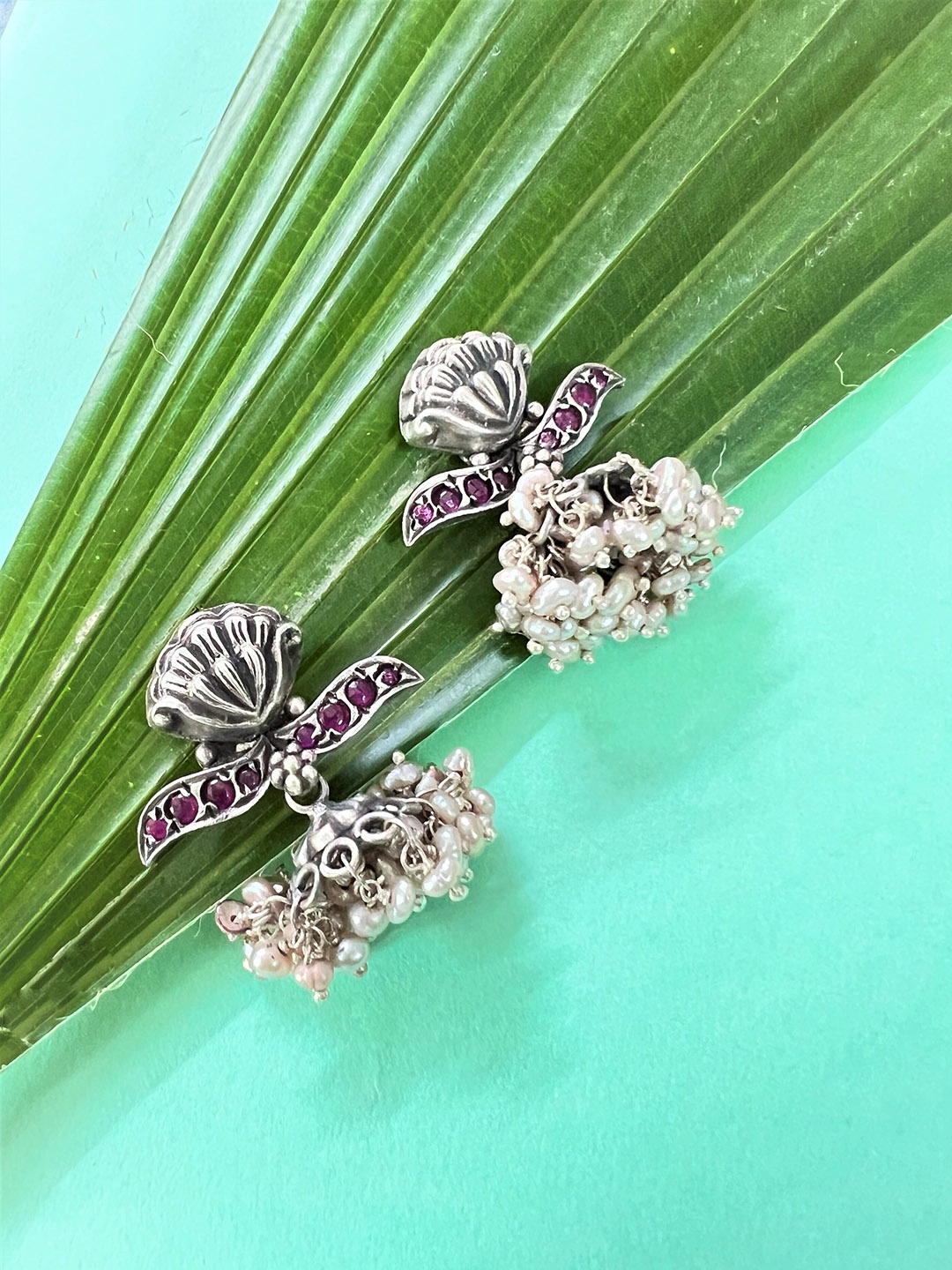 

Arte Jewels Contemporary Drop Earrings, Silver