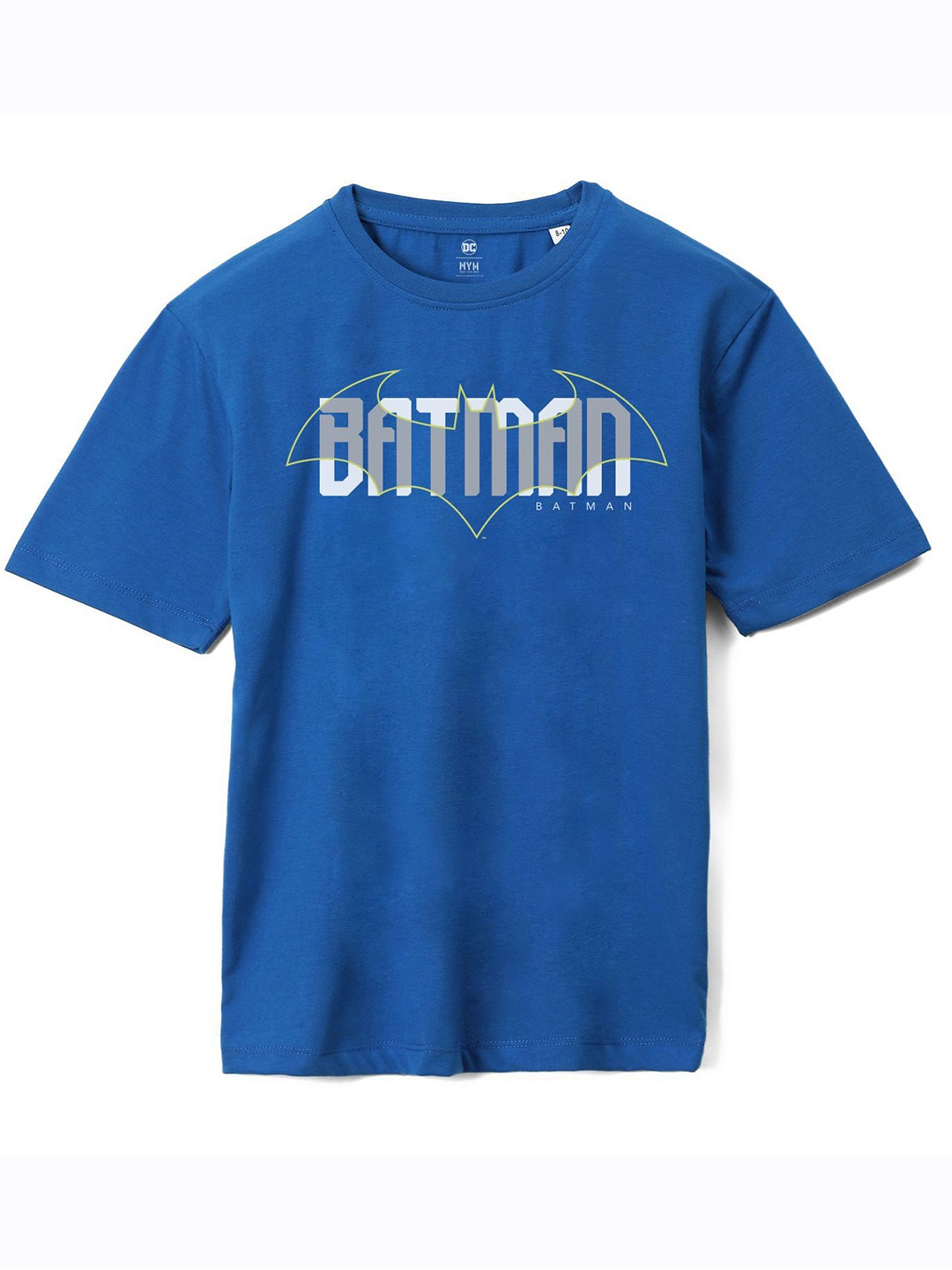 

Wear Your Mind Boys Batman Printed Oversized Pure Cotton T-shirt, Blue