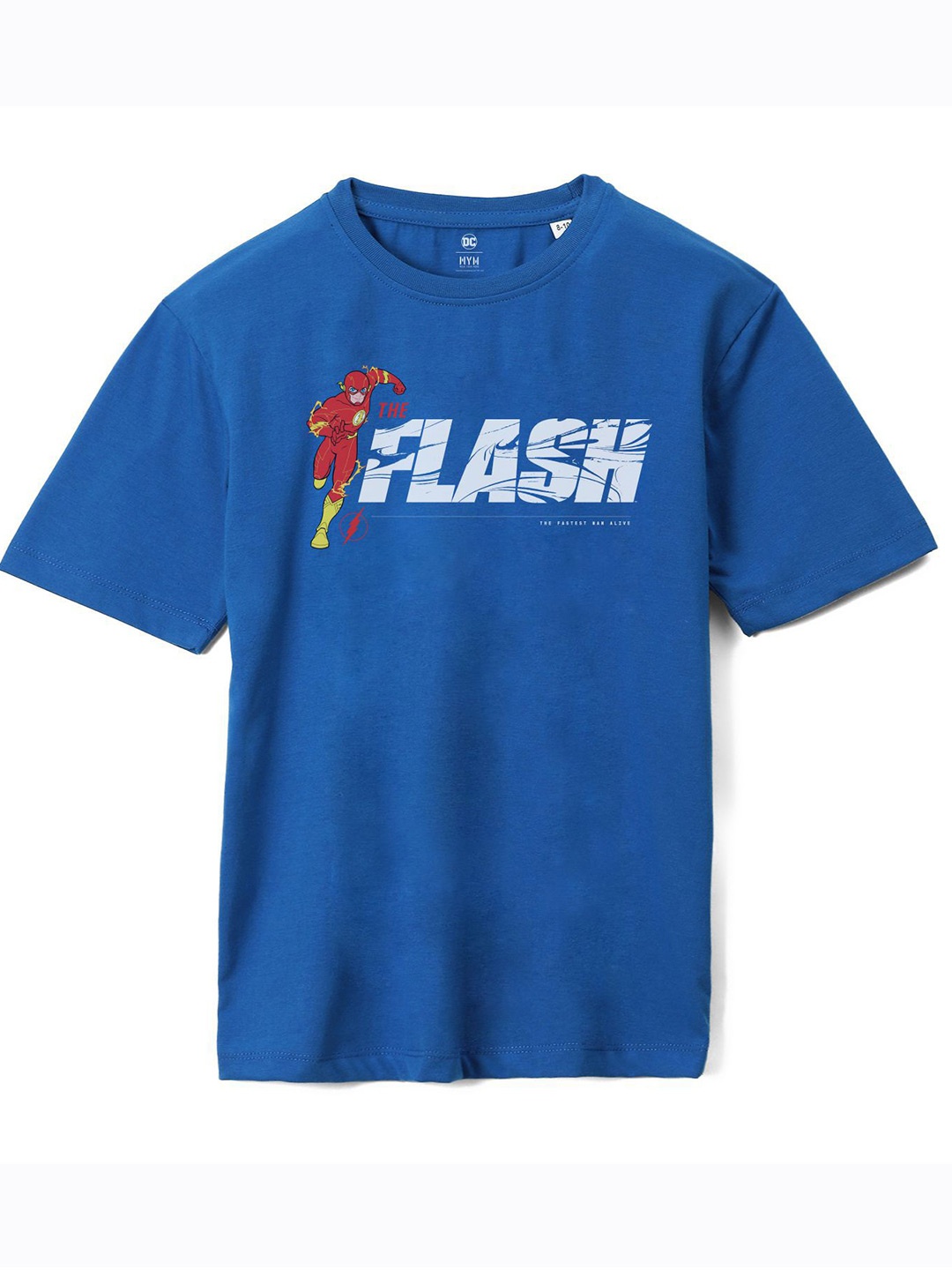 

Wear Your Mind Boys Graphic Printed Pure Cotton Oversized T-shirt, Blue