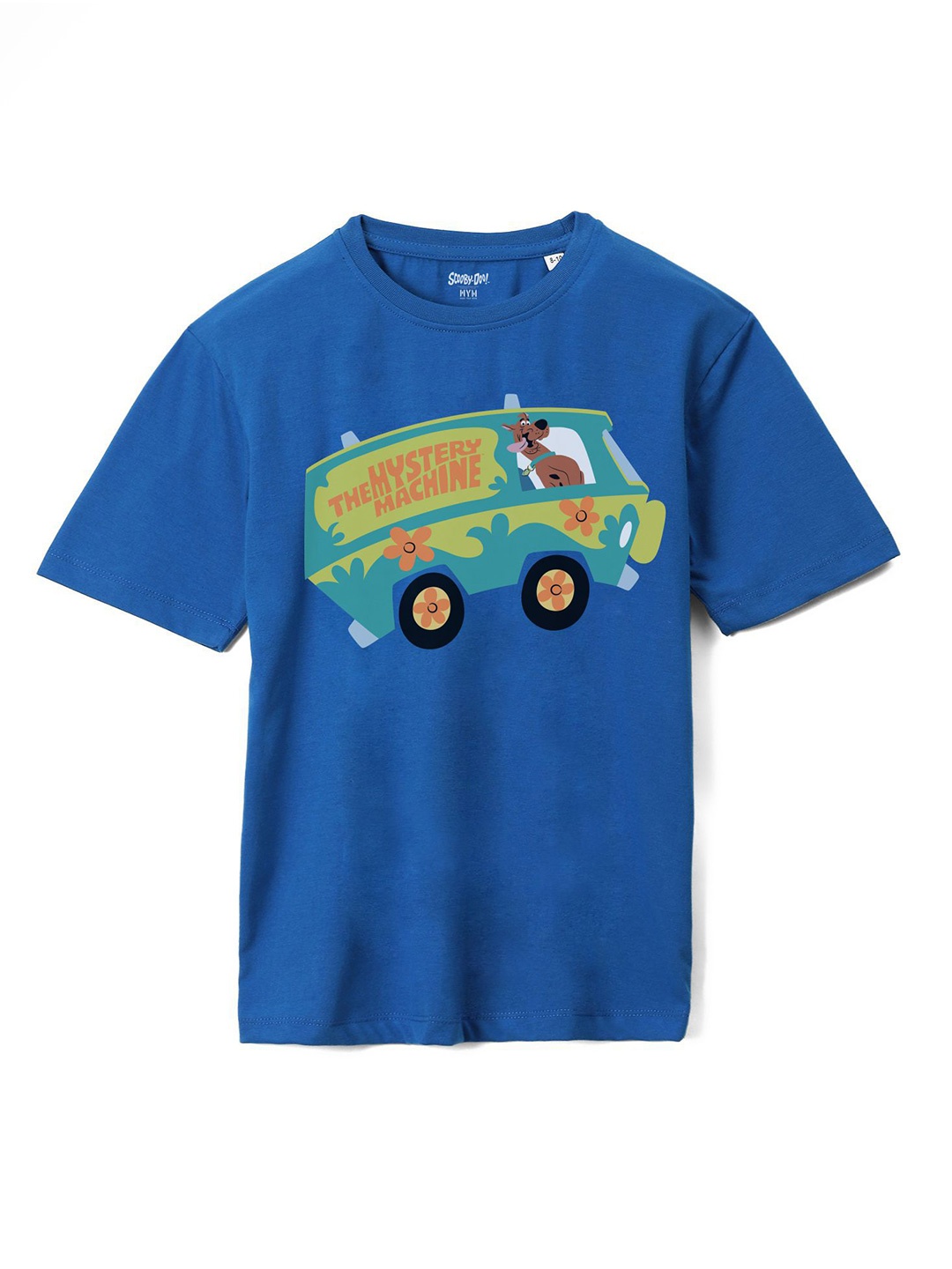 

Wear Your Mind Boys Scooby Doo Printed Pure Cotton Loose T-shirt, Blue