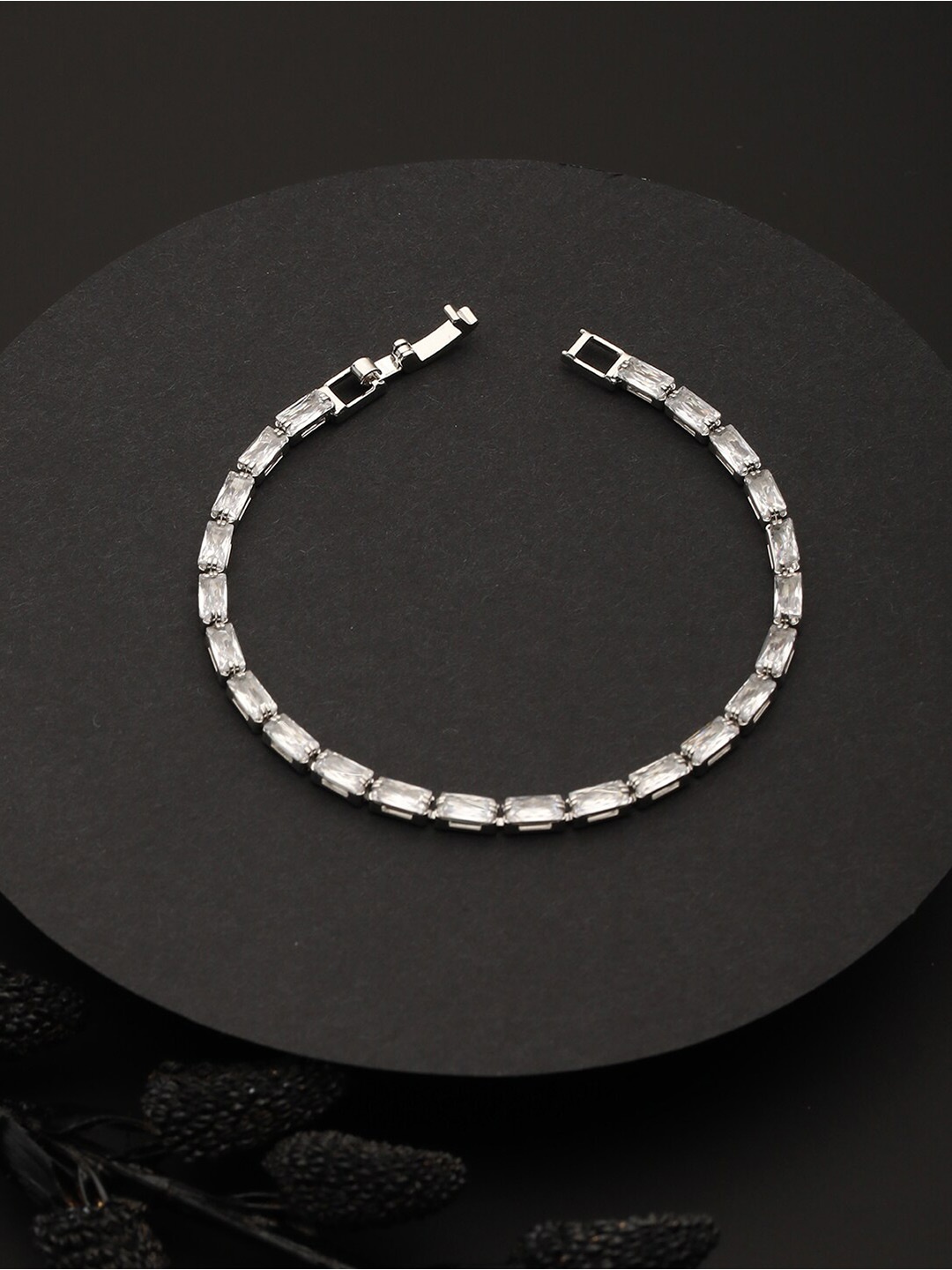 

Priyaasi Silver-Plated AD Wraparound Bracelet