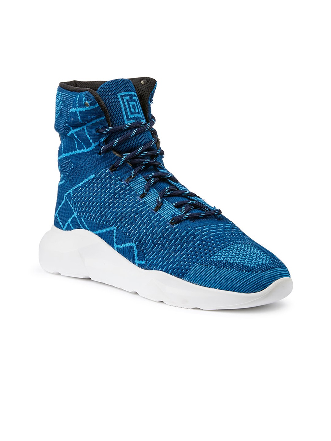 

FREESOUL Woven Design Mid-Top Sneakers, Blue