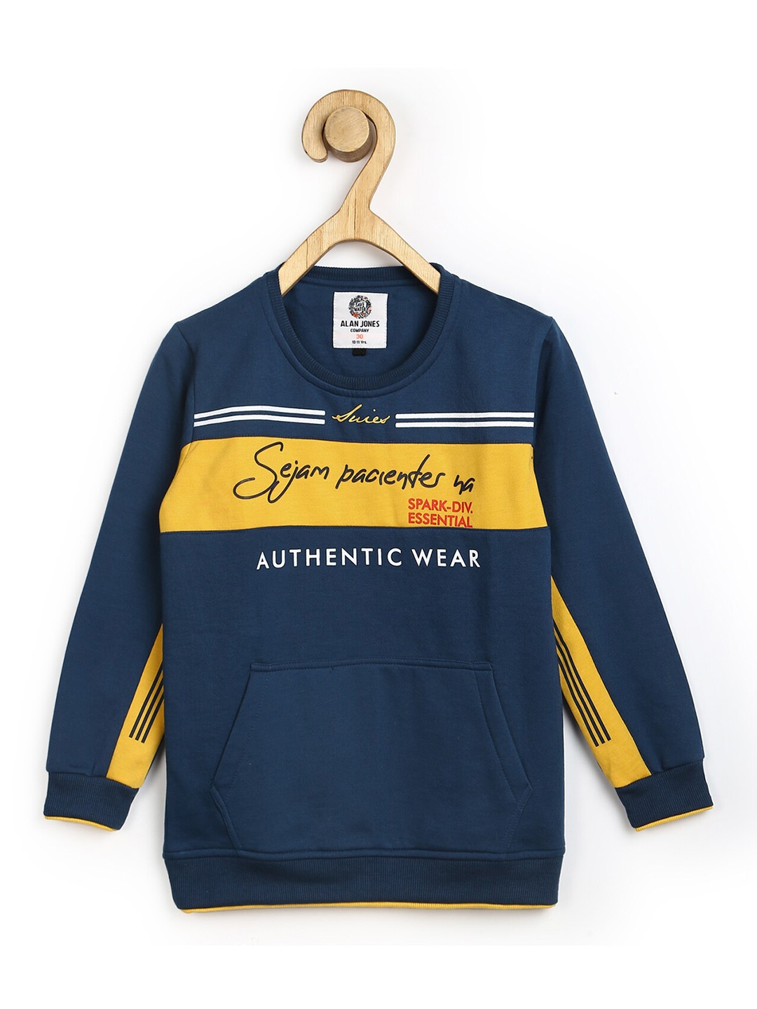 

Alan Jones Boys Colourblocked Pullover Sweatshirt, Blue