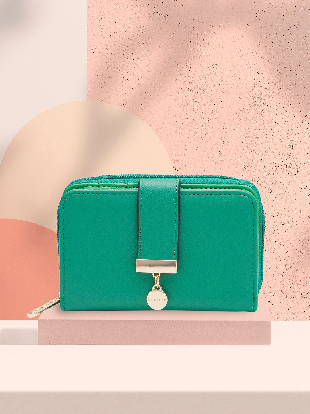 

Caprese Women Zip Around Wallet, Green