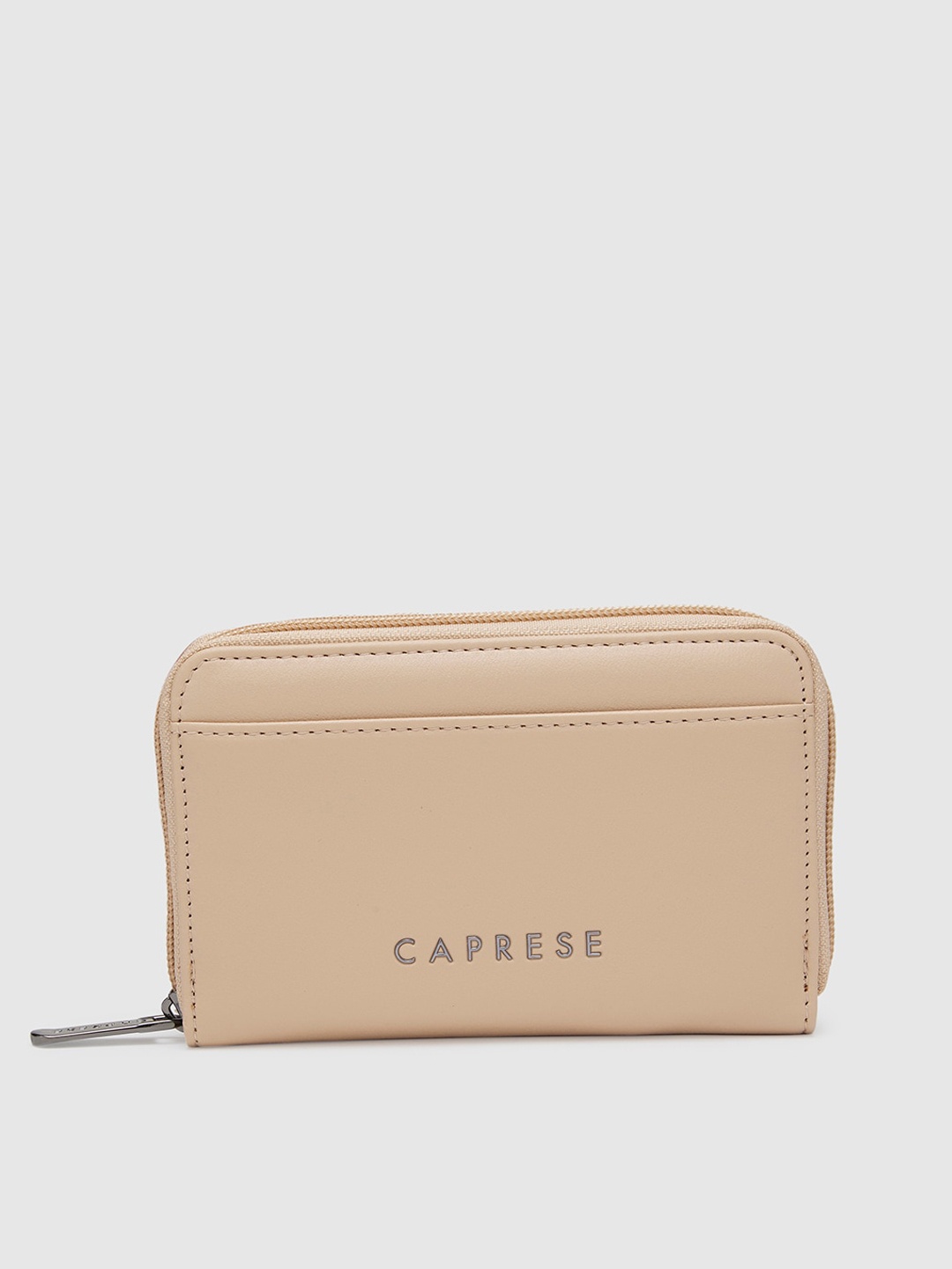 

Caprese Soild Zip Around Wallet, Cream