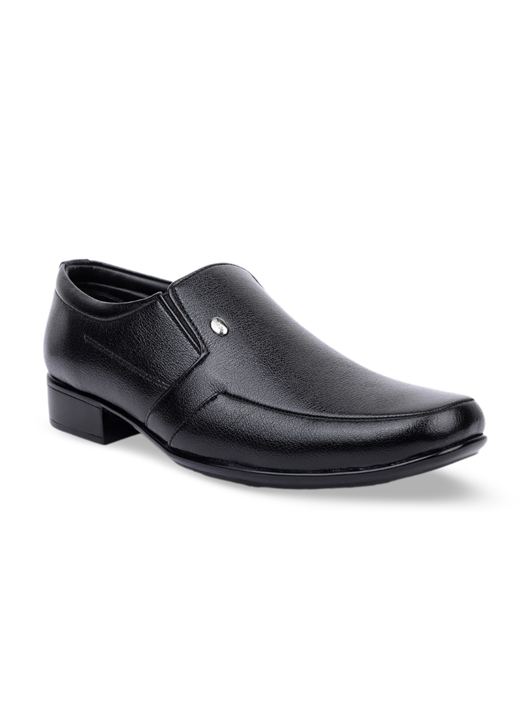 

Action Men Textured Formal Slip-On Shoes, Black