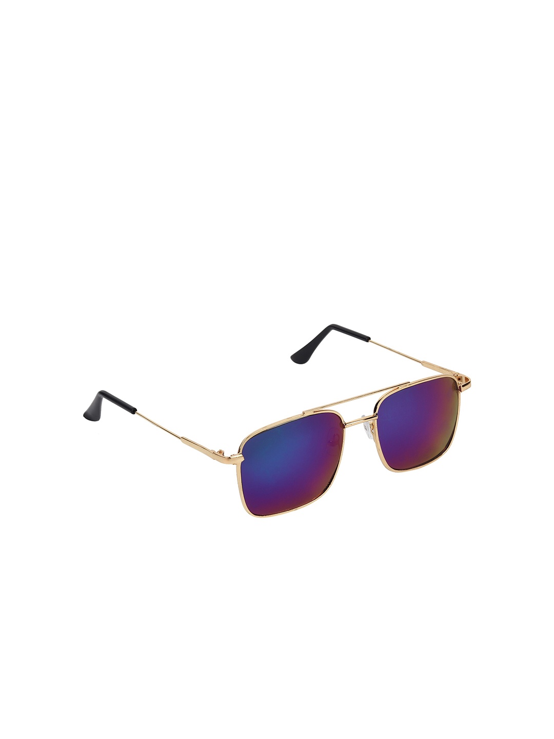 

CRIBA Unisex Square Sunglasses with UV Protected Lens CR_3076_G-BLUM, Blue