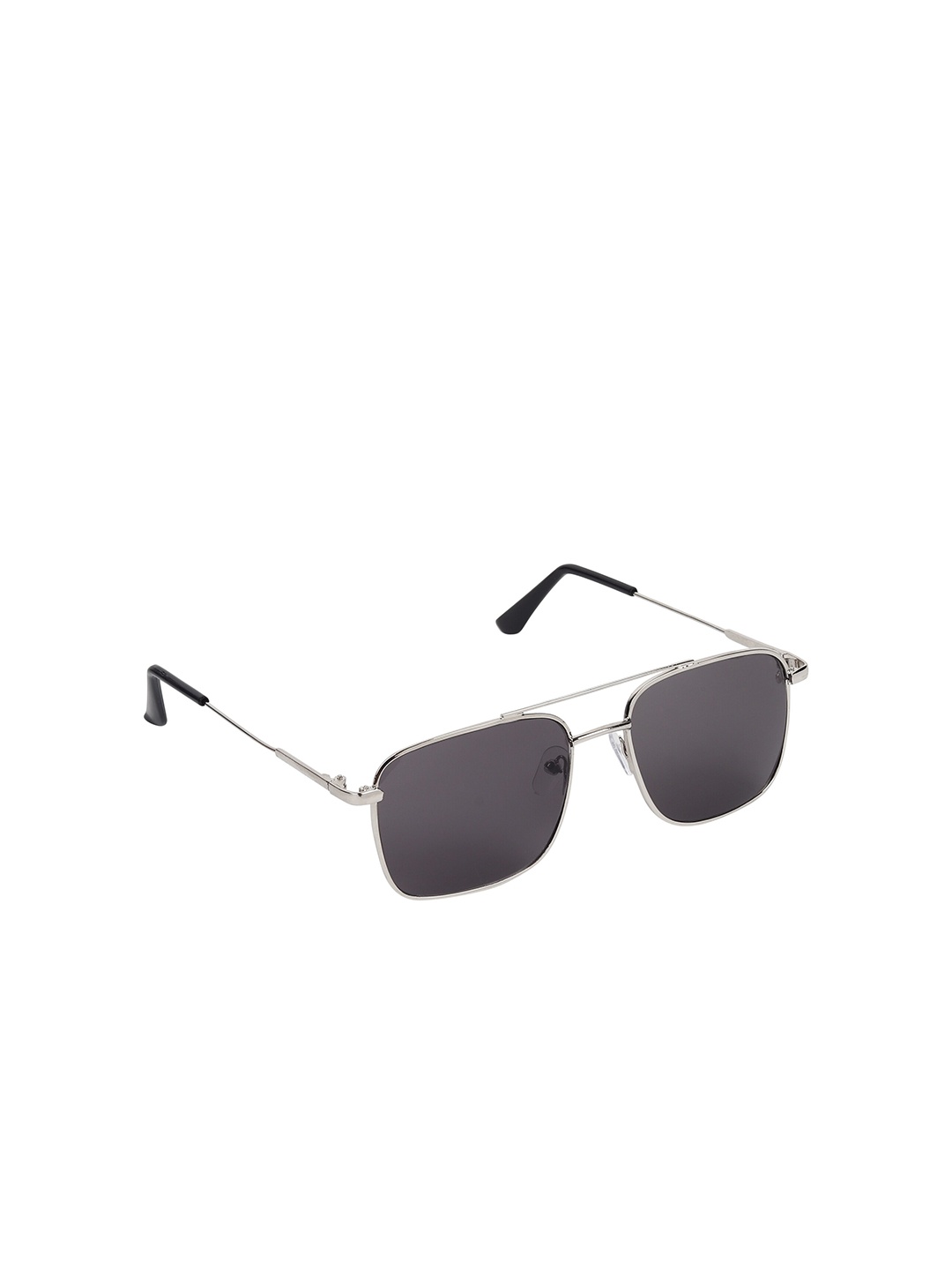 

CRIBA Unisex Square Sunglasses with UV Protected Lens CR_3076_N-BLK, Black