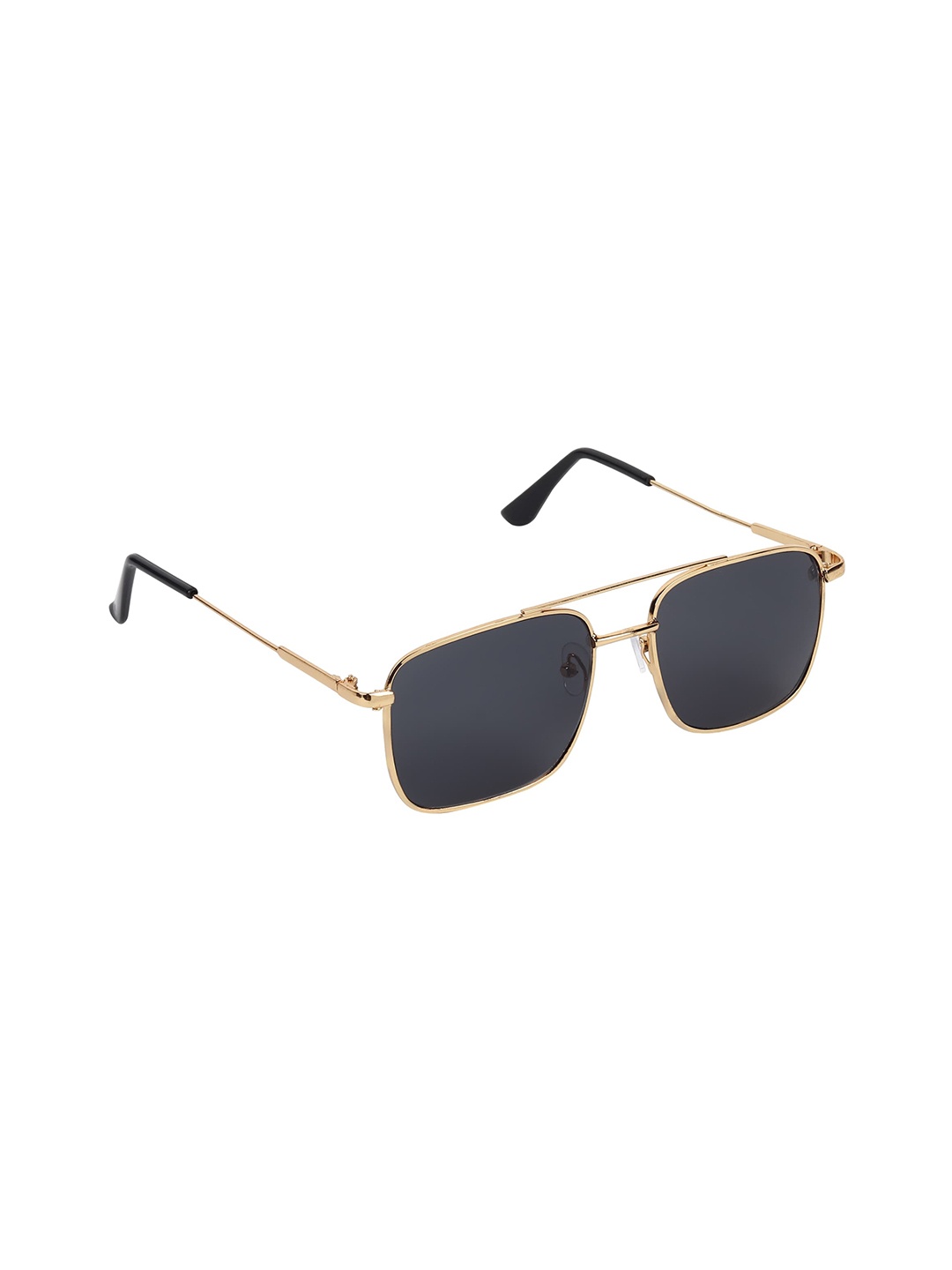 

CRIBA Full Rim Square Sunglasses with UV Protected Lens CR_3076_G-BLK, Black