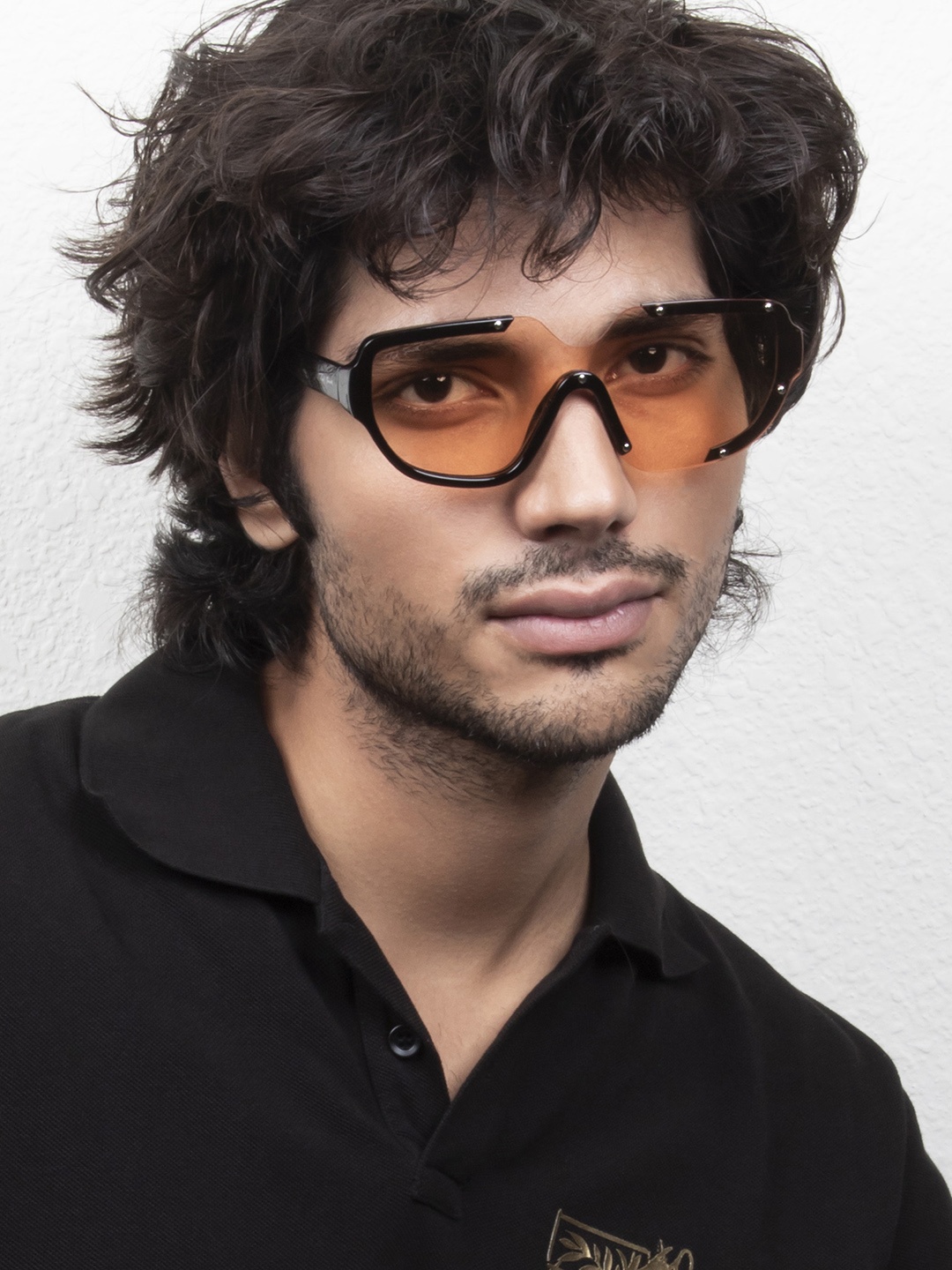 

Ted Smith Shield Sunglasses with UV Protected Lens NUFACE_C4, Champagne