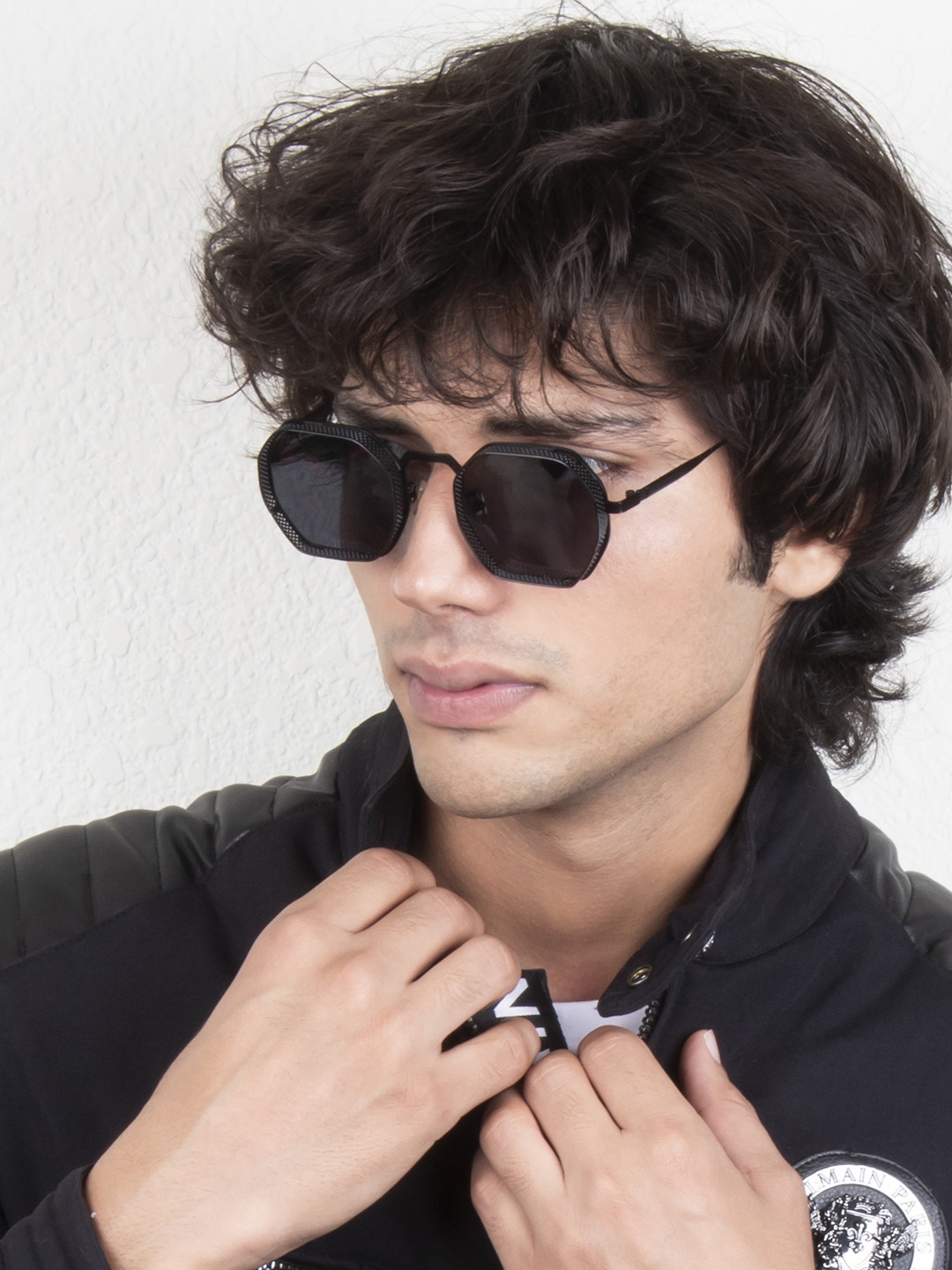 

Ted Smith Wayfarer Sunglasses with UV Protected Lens MONSTER_C7, Grey