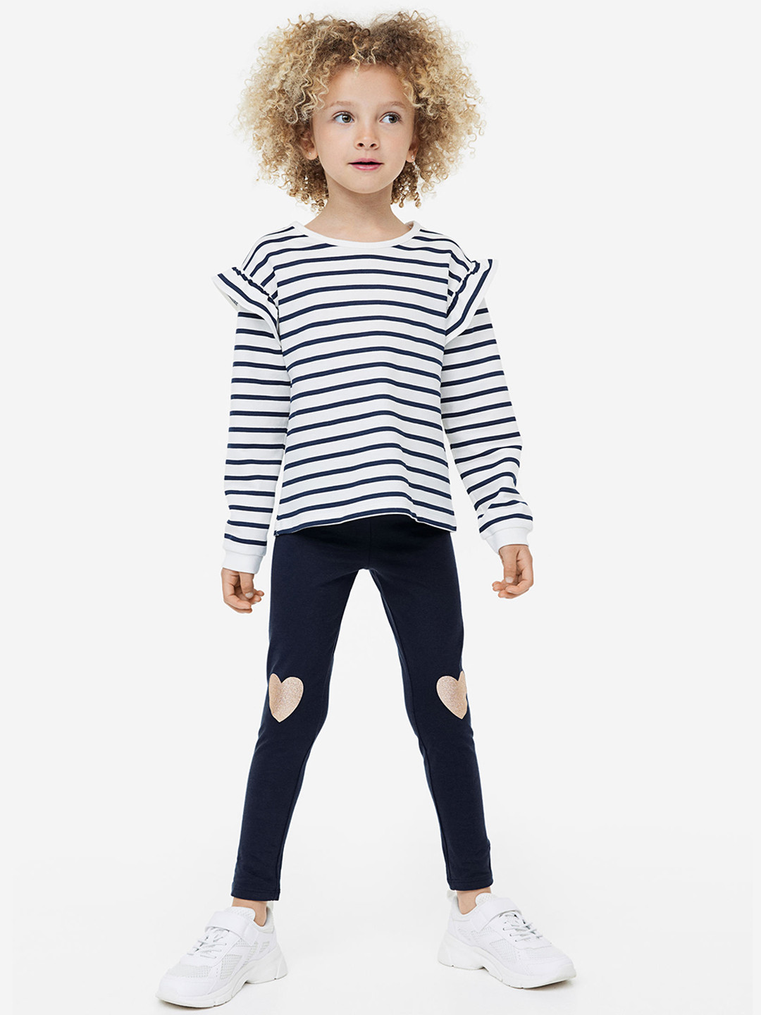 

H&M Girls Leggings, Navy blue