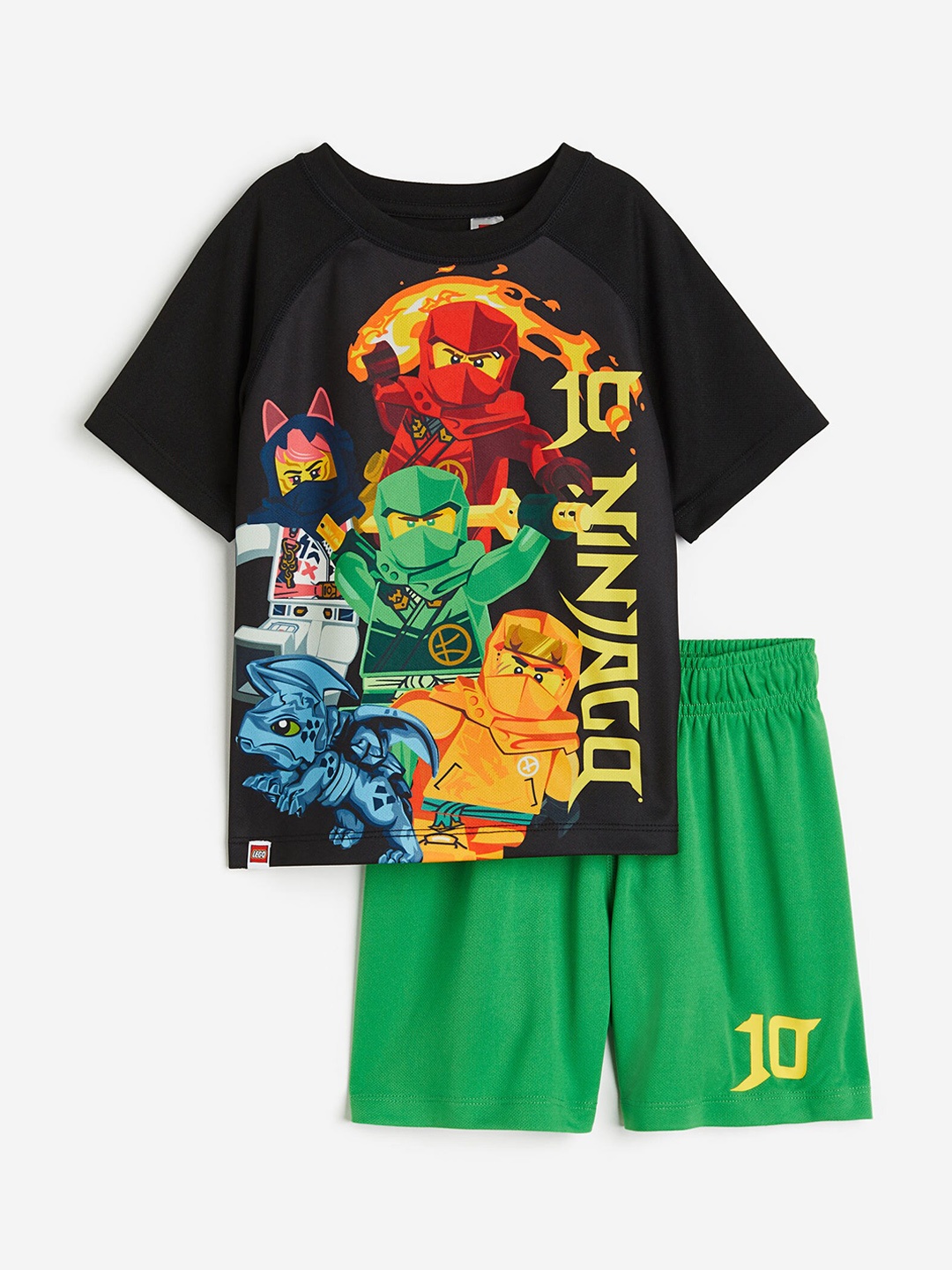 

H&M Boys 2-Piece Football Set, Black