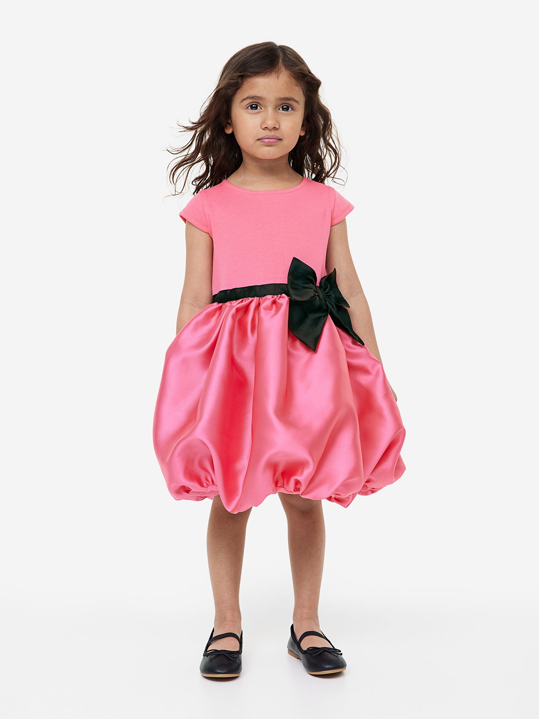 

H&M Girls Flared-Skirt Dress, Pink