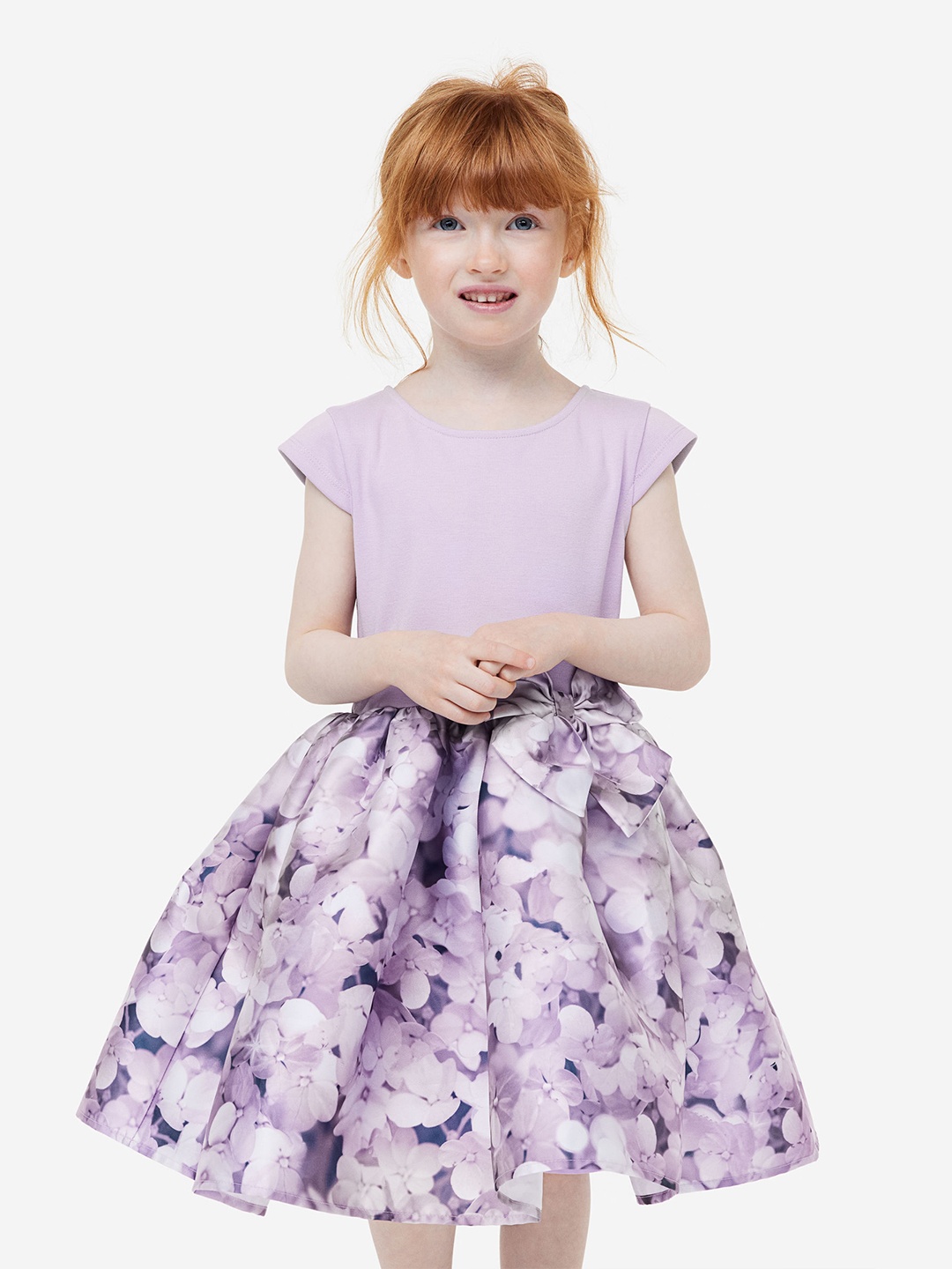 

H&M Girls Flared Skirt Dress, Purple