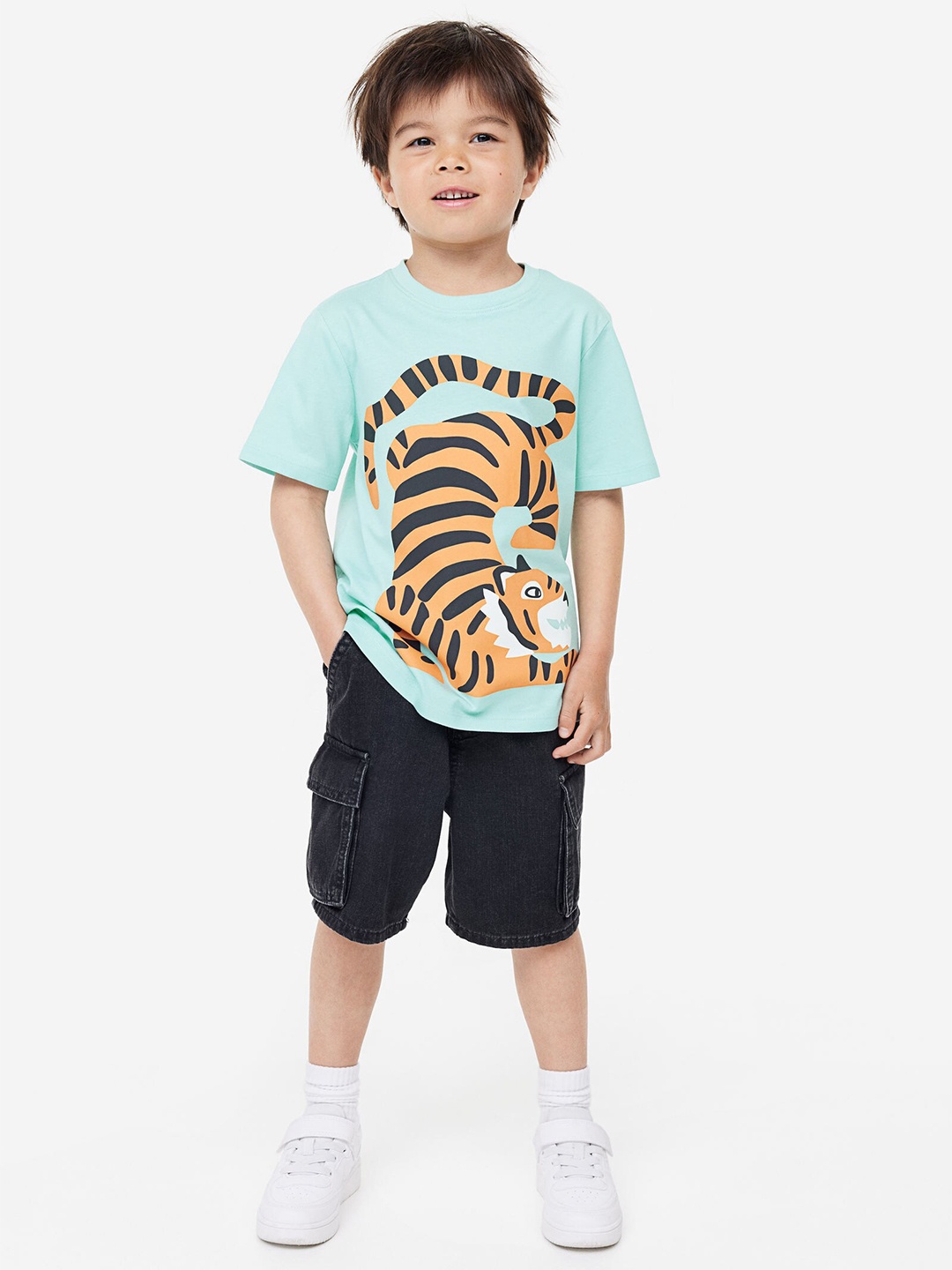 

H&M Boys Cotton T-shirt, Blue