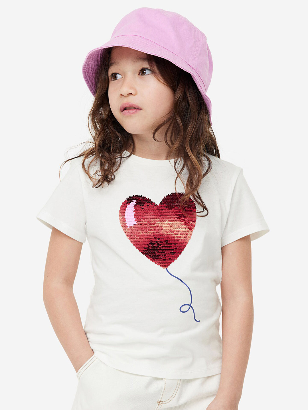 

H&M Girls Pure Cotton Top, White
