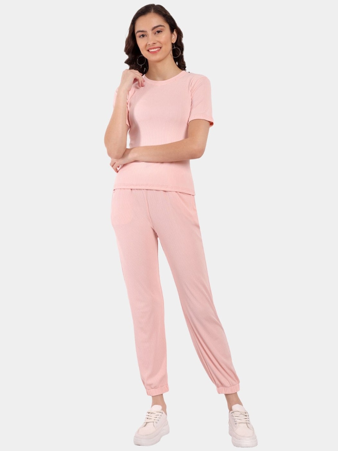 

Morang T-Shirt With Joggers Co-Ords, Pink