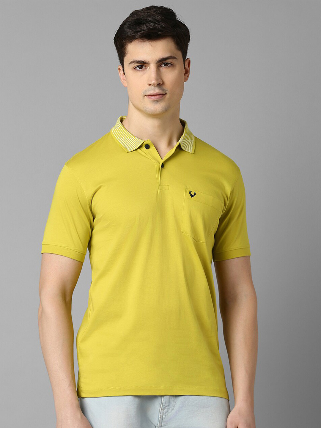 

Allen Solly Polo Collar Cotton T-Shirt, Yellow