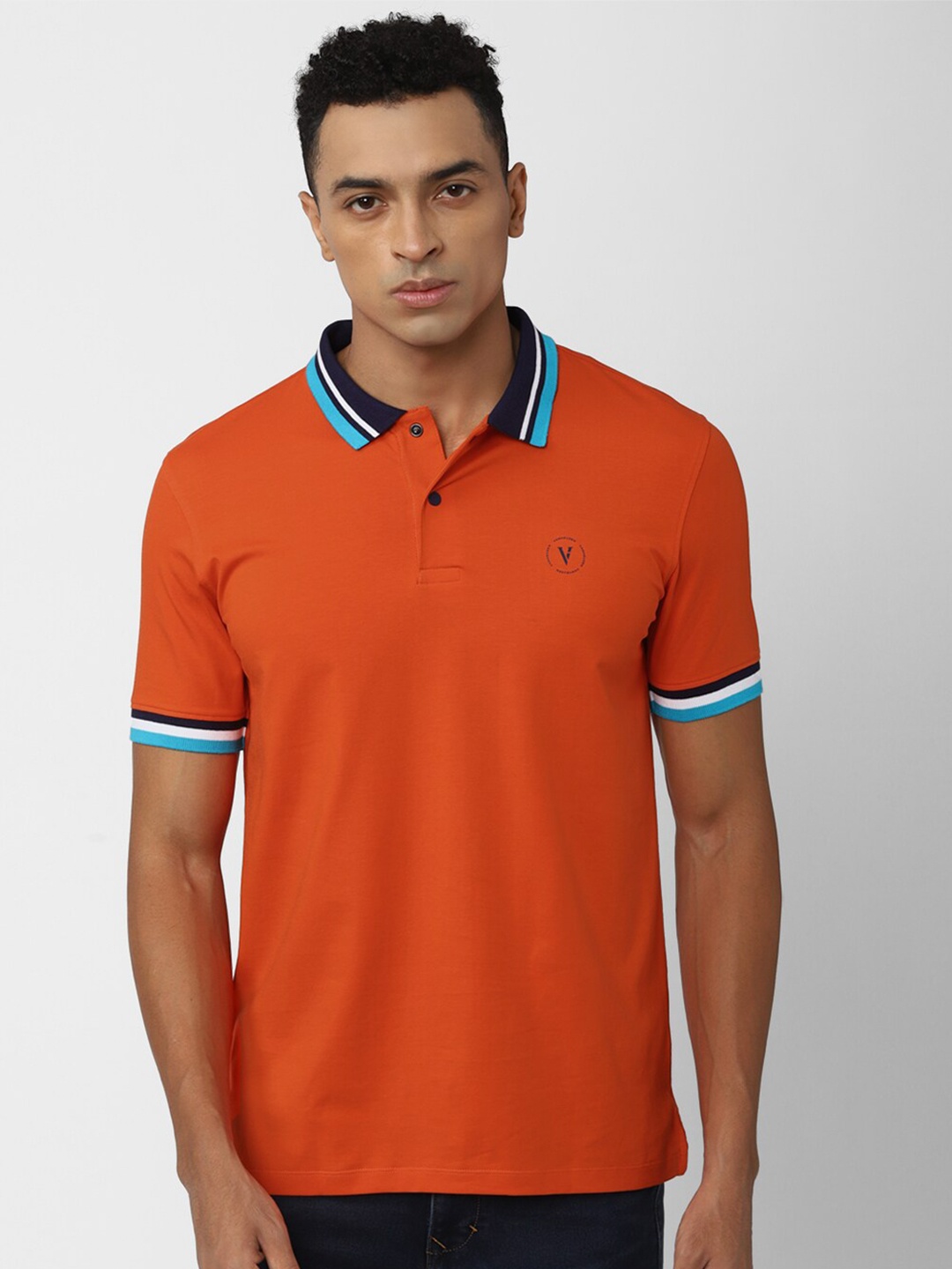 

Van Heusen Flex Polo Collar Regular Fit Casual T-Shirt, Orange