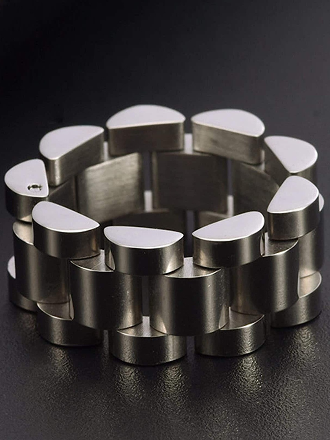 

ZIVOM Silver-Plated Adjustable Nickel Free Finger Ring